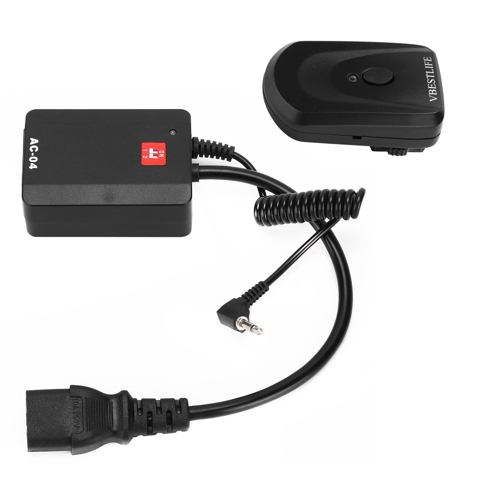 Set Trigger da Studio con Flash Radio Wireless a 4 Canali, Ricevitore per Fotocamera DSLR