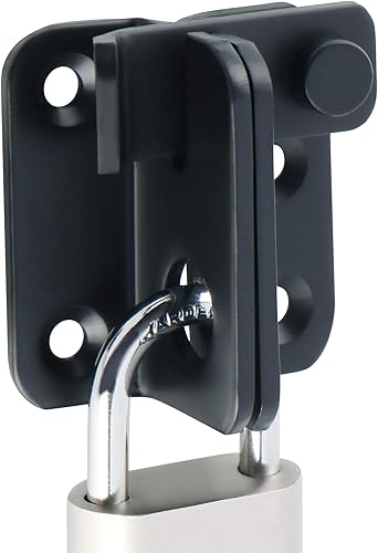 Alise MS4001-B MS4001-B - Cerradura de puerta de seguridad para gabinete de granero, jaula de mascotas, jardín, baño, garaje, ventana, puerta