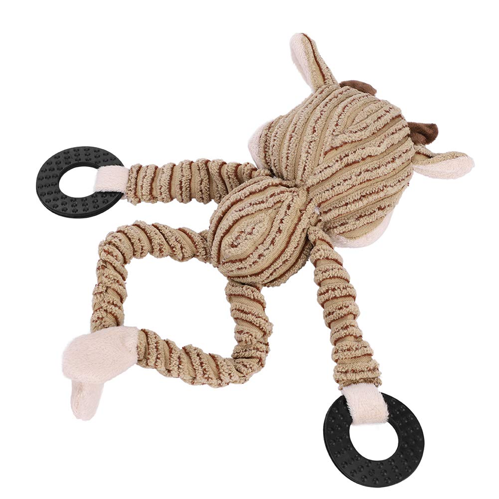 Puppy Toys From 8 Weeks Small Dog Squeaky Dog Toy No Stuffing Puppy Chew Teething Toy Cute Soft Monkey Toy For Dog Cat Dog Cuddly Toy Calming Interactive Training Dog Toy for Small Medium Large Dog - Image 3