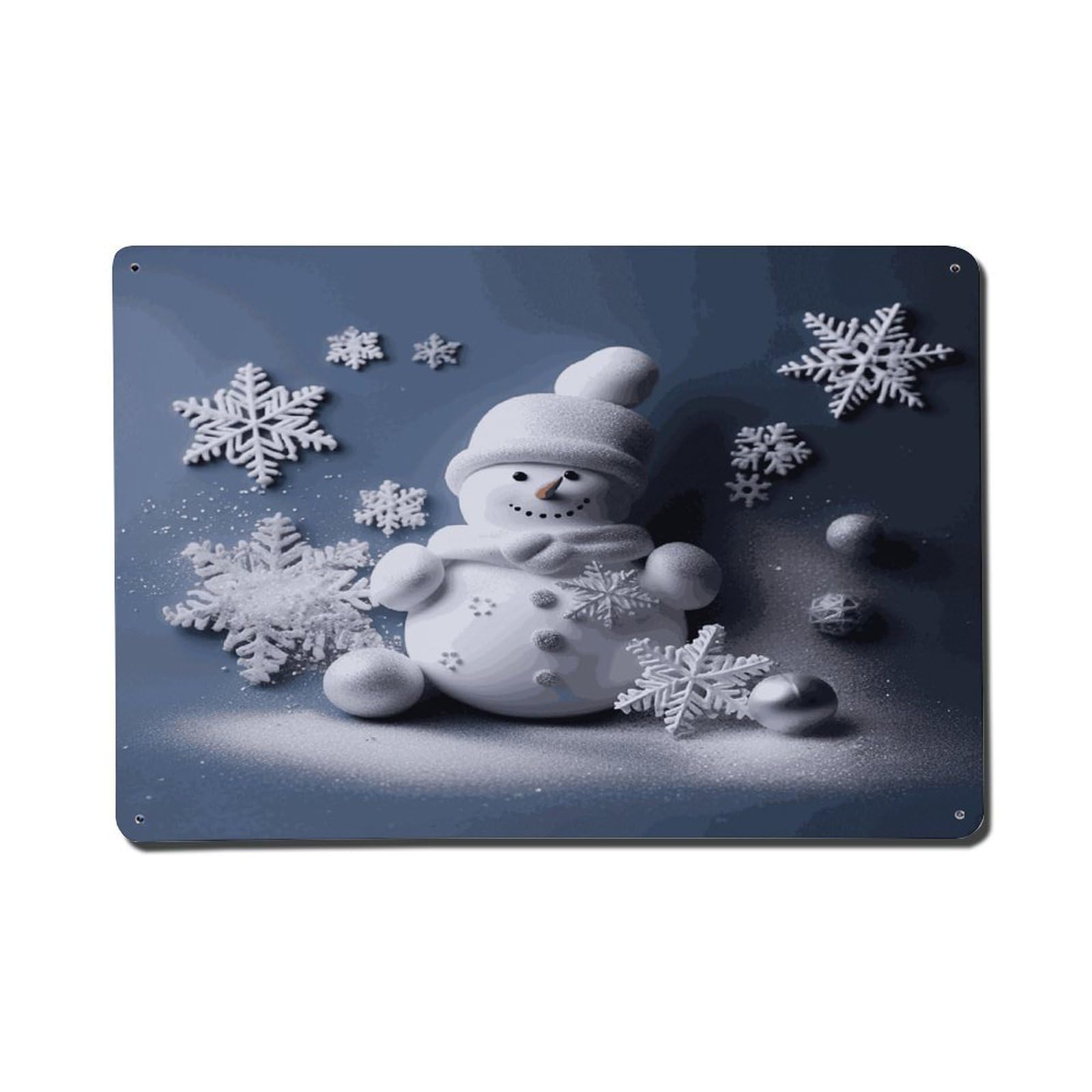 Adfgyerh Style Snowman Stars And Snowflakes Metal Signs Funny, Aluminum Tin Sign Indoor Outdoor Decor, Vintage Signs For Home Office Kitchen Bar Cafe Garden Farmhouse Wall Decor
