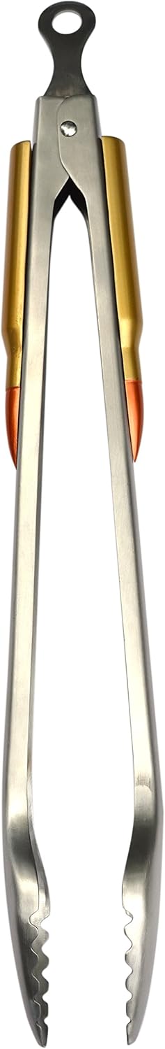 Gibson Bullet Stainless Steel Kitchen & BBQ Tongs - 18.0" (One Pack) : Garden & Outdoor