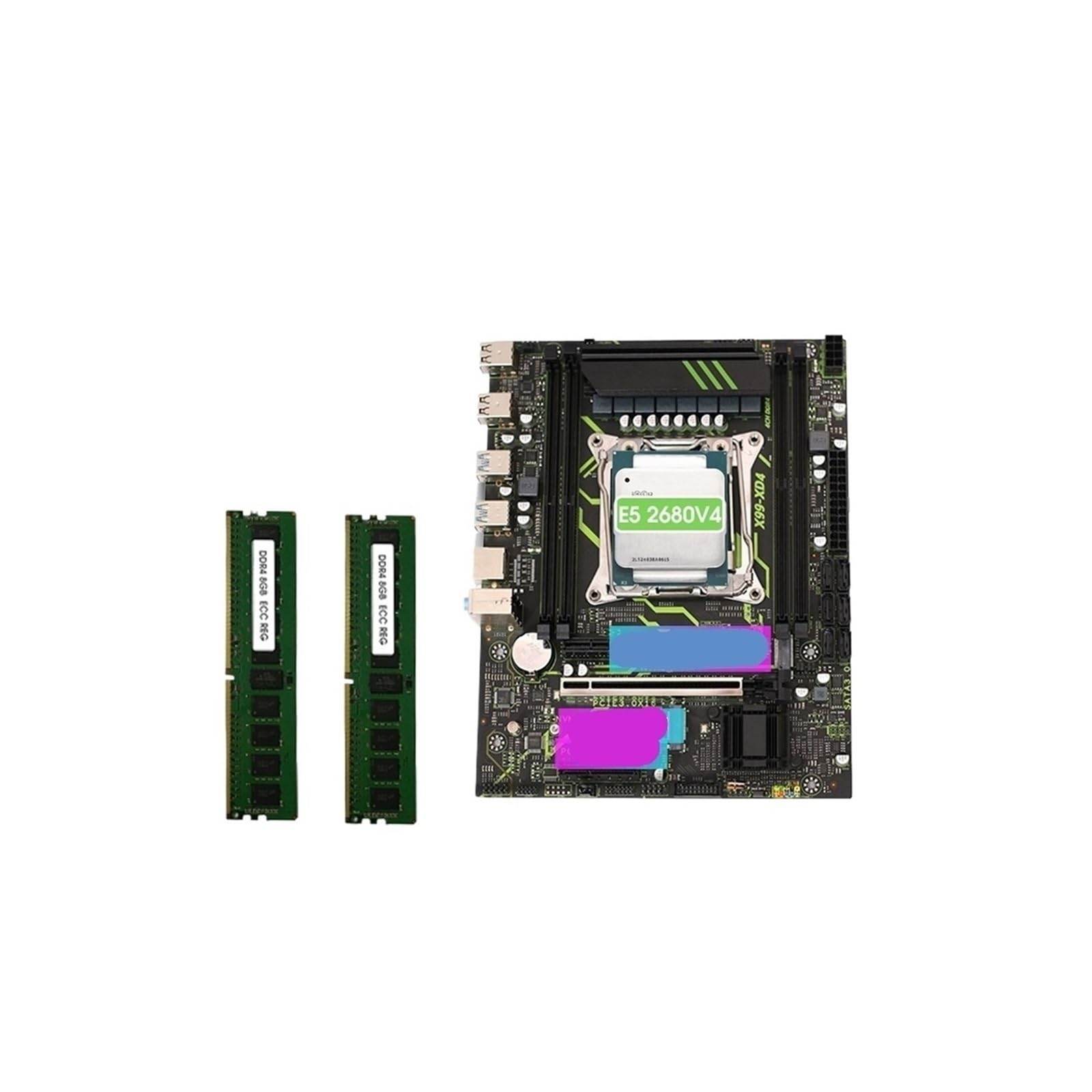 Placa Base De TV X99 XD4 TPM2.0 PIN C612 Chip Placa Base Con E5