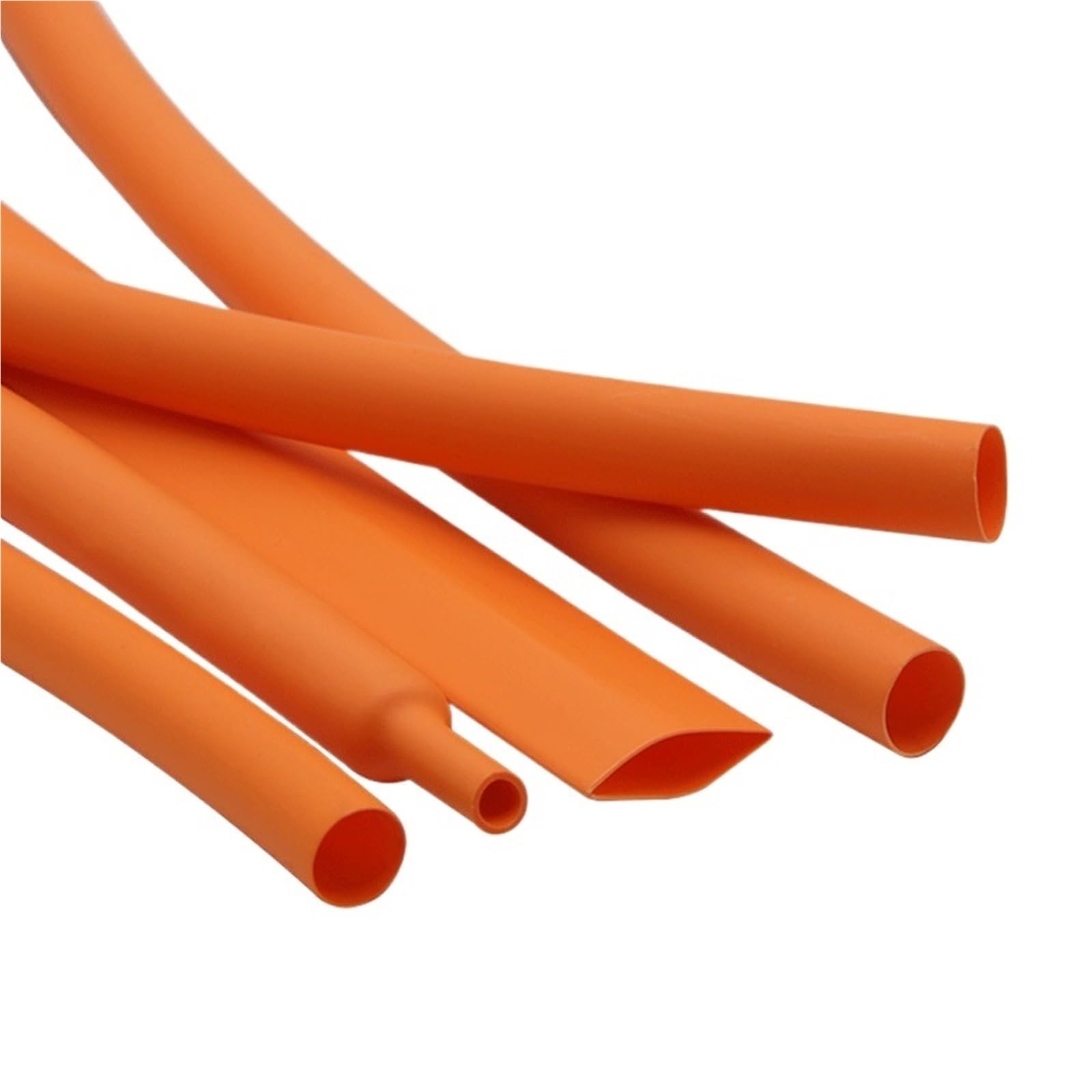 Heat Shrink Tubing, Orange Heat Shrink Tubing 1-10 Meters Diameter 1mm-50mm 2:1 Ratio Insulation Protection(4mm,5 meters)