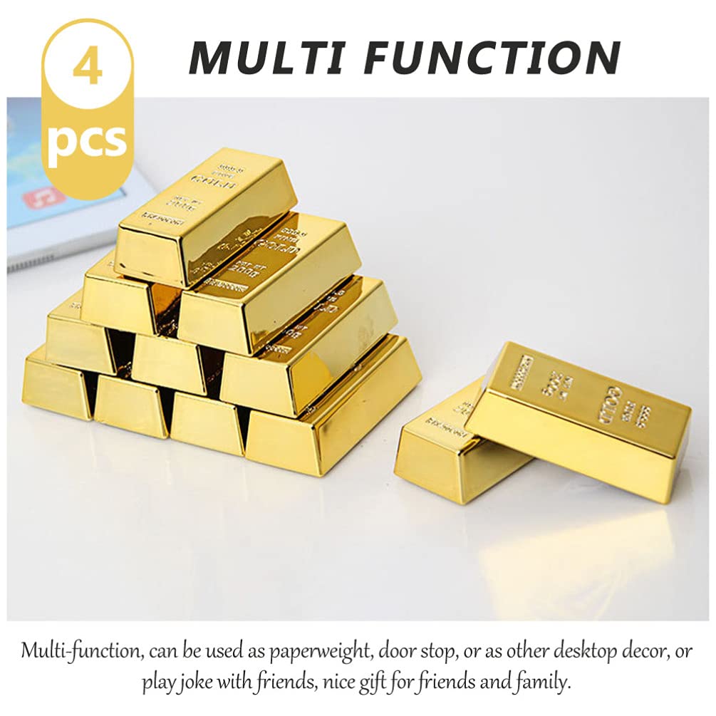 Lingote Oro Juguetes De Lingotes De Oro - Ladrillos Dorados Falsos Para  Lingote De Oro, image size:1005x1005