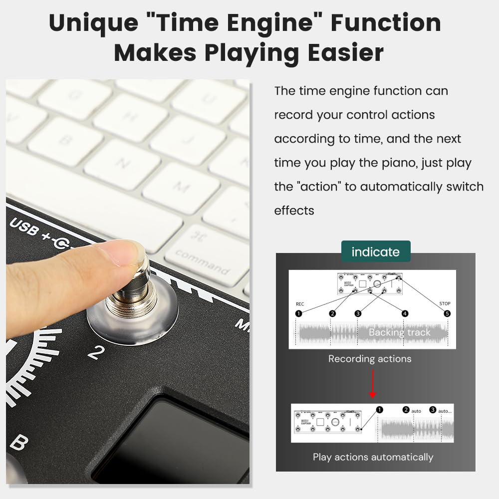 MIDI Foot Controller, MultiEffects Portable Expression