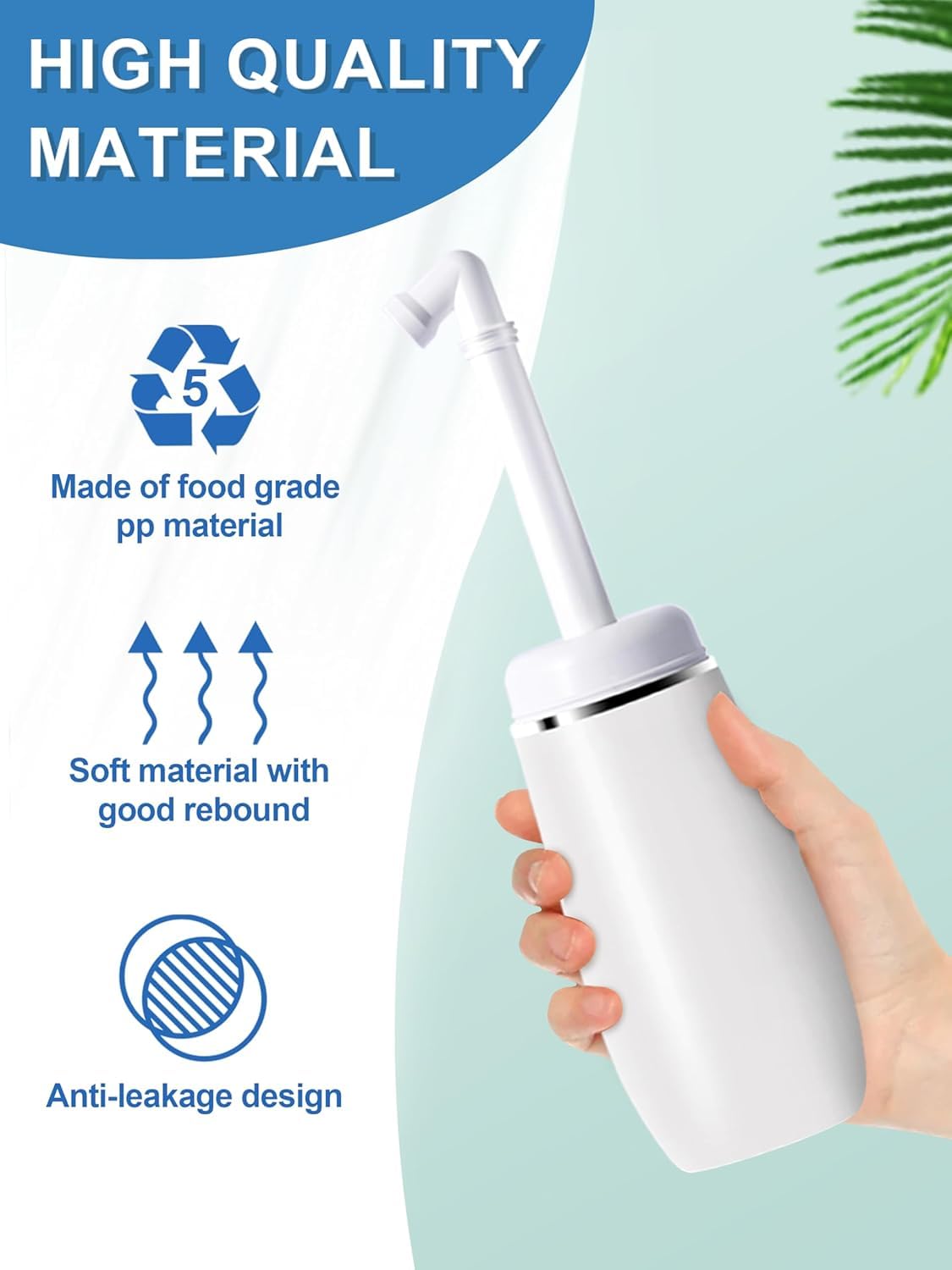 Travel Bidet Peri Bottle Postpartum - Medical-Grade Portable Bidet for Travel & Douche Bottles for Women - Ergonomic Leak-Proof Peri Bottles for Feminine Hygiene