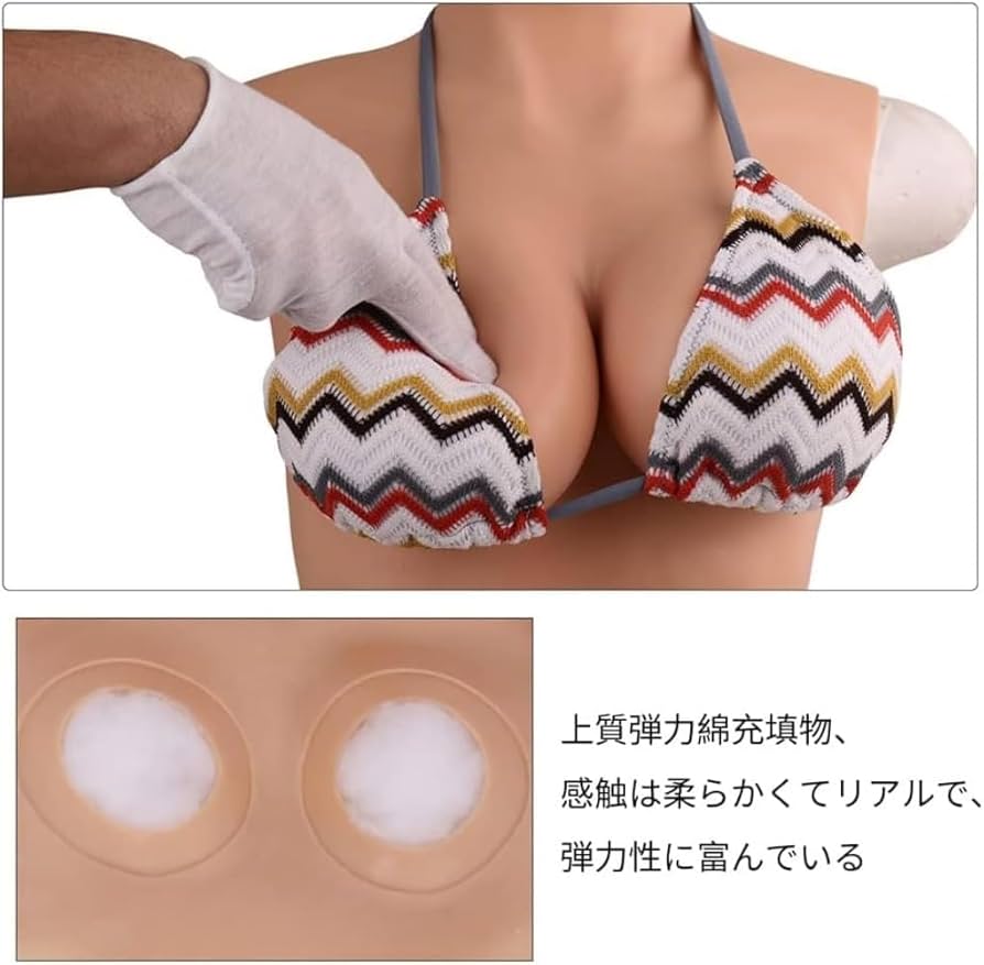 人工乳房 シリコンバスト サイズ X 充填物 綿 Amazon.co.jp: シリコンバスト 偽乳 人工乳房 綿入り素材 Z