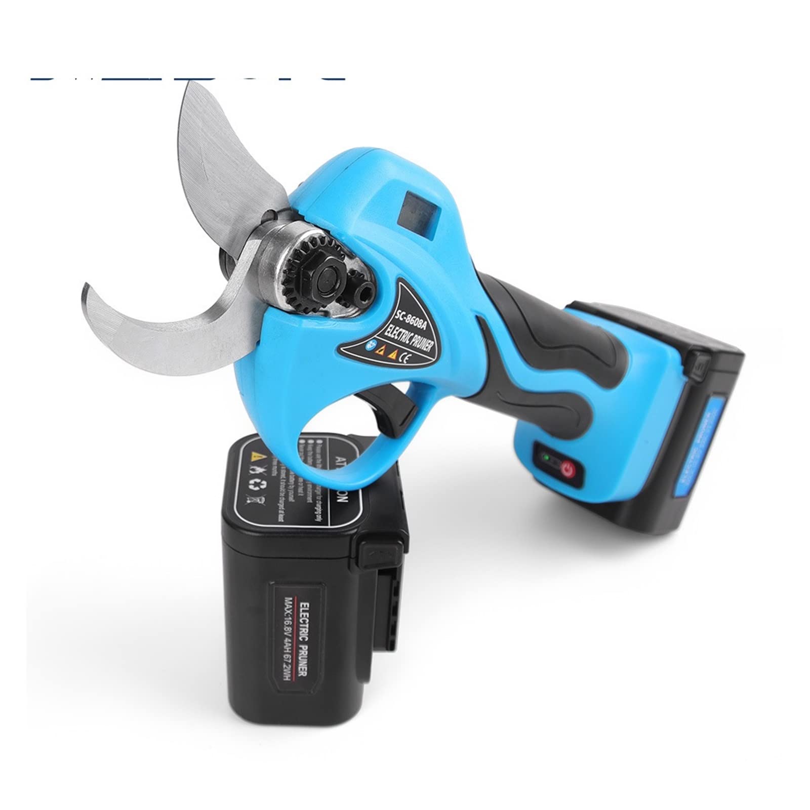 Tijeras de podar eléctricas de Corte de 40 mm, Tijeras de podar eléctricas de jardín y viñedo de 16,8 V, Tijeras eléctricas de podar inalámbricas