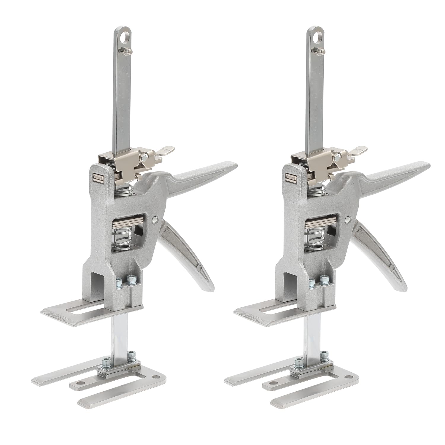 Ikodm Braccio di risparmio di lavoro con scala fino a 150 kg, 2 paletti per attrezzi manuali con funzione di sollevamento lento e rapido, sollevatore per mobili, porte, armadi, altezza 30 cm