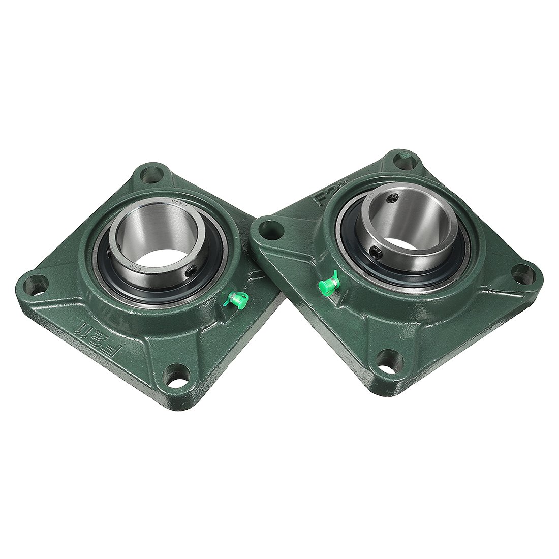 2pcs Pillow Block Bearing UCF211 55mm Mounted Bear Square Flange (1fbd59d2413120a2e5acba137538fc3f)