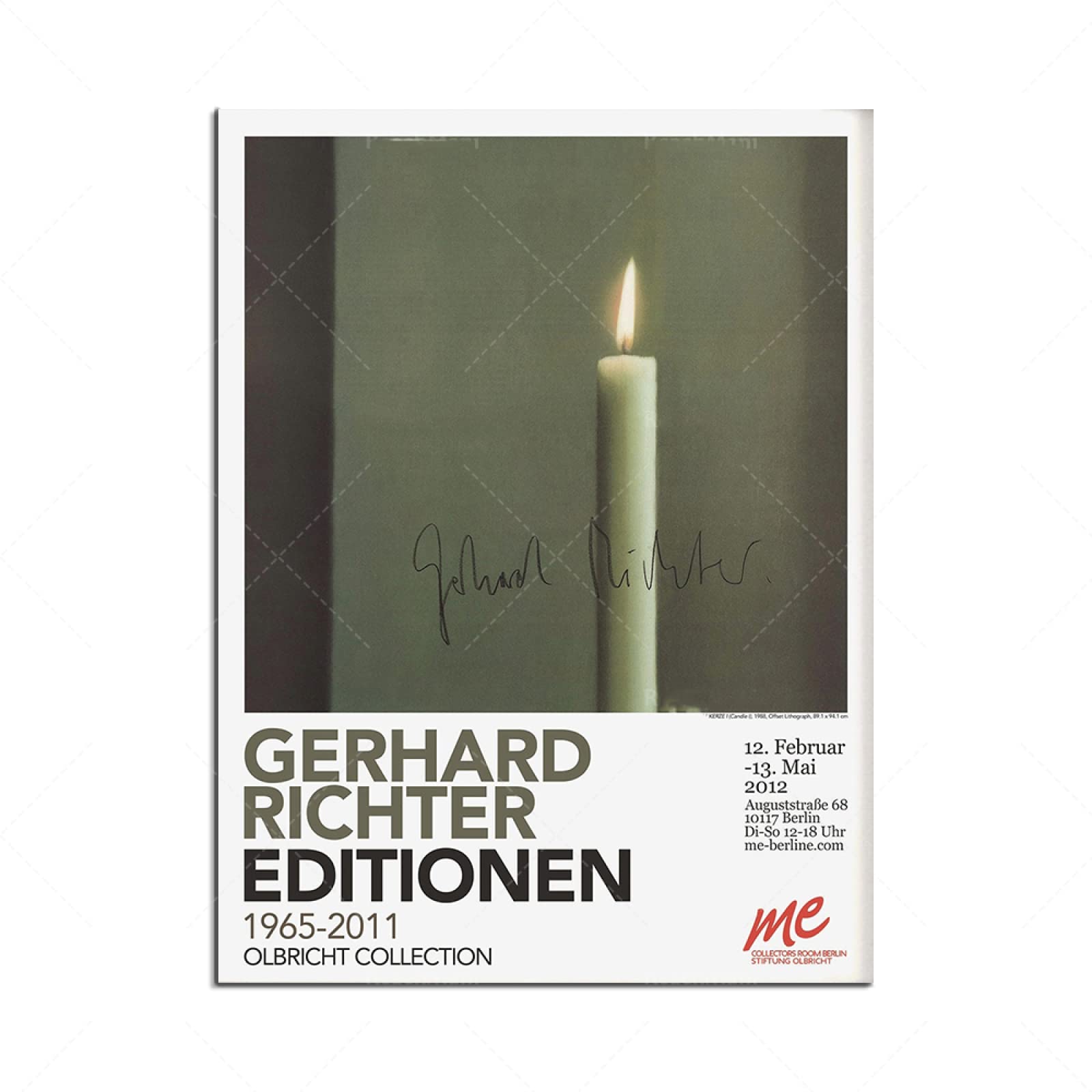 Amazon｜ゲルハルトリヒターポスターキャンドルウォールアート