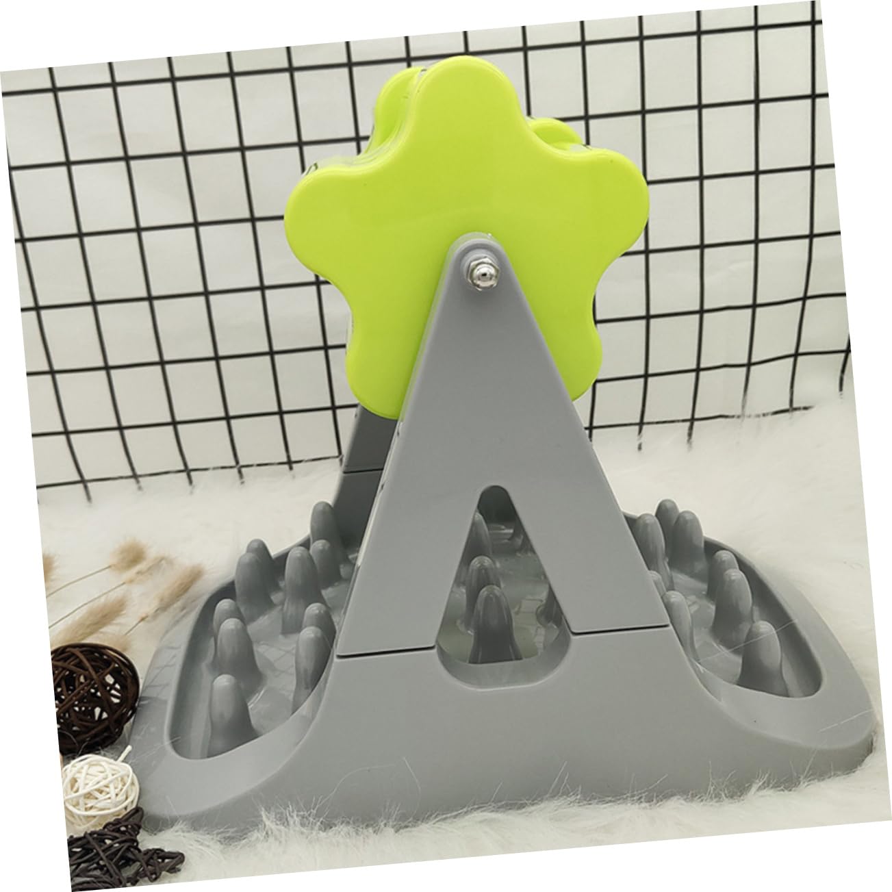 Happyyami Juguete con Fugas De Rodillos Comederos para Perros Comida De Gato Juguete Alimentador Lento para Gatos Alimentador Automático De Comida para Perros Alimento Abs El