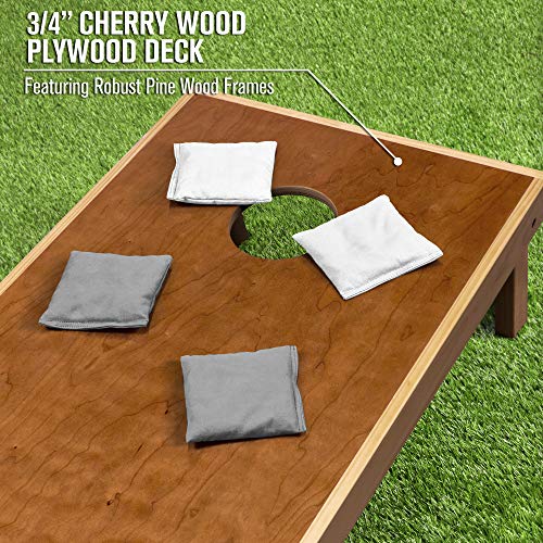 Image of GoSports 4 ft x 2 ft Commercial Grade Cornhole Boards Set