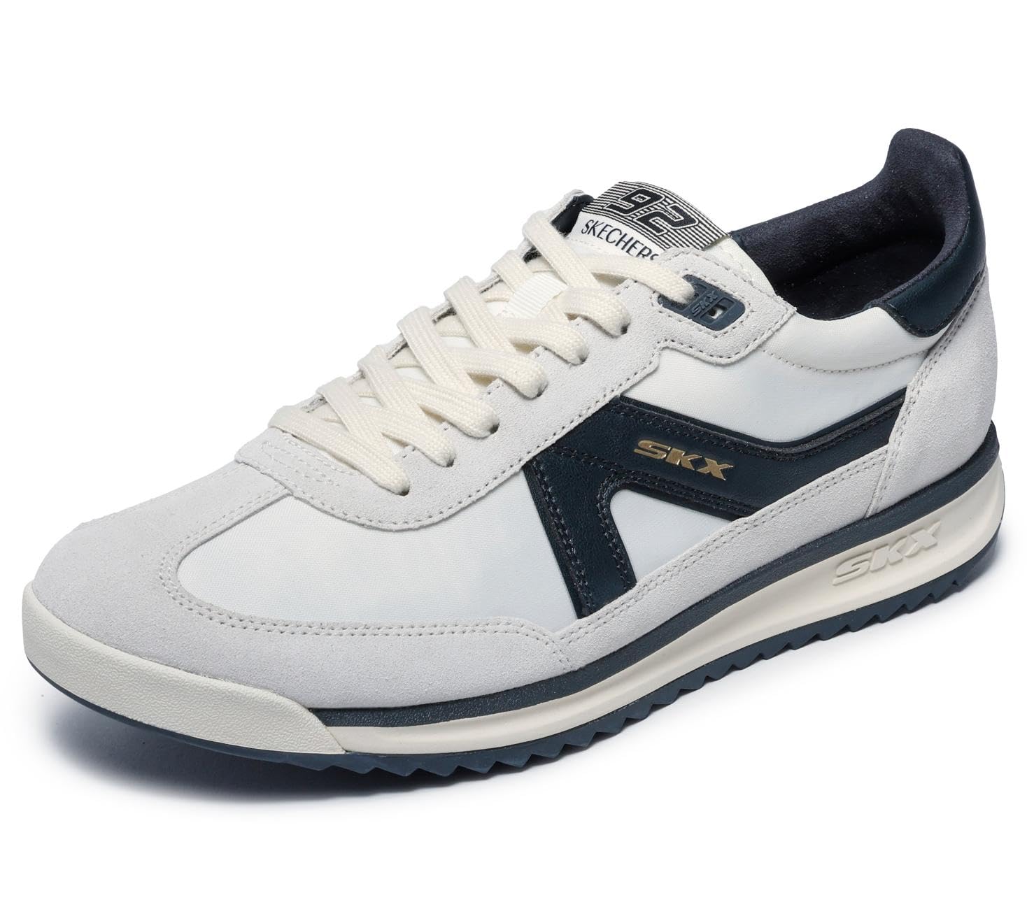 Skechers Men's Casual Low-Top Trainers - White/Black - 8 (42)