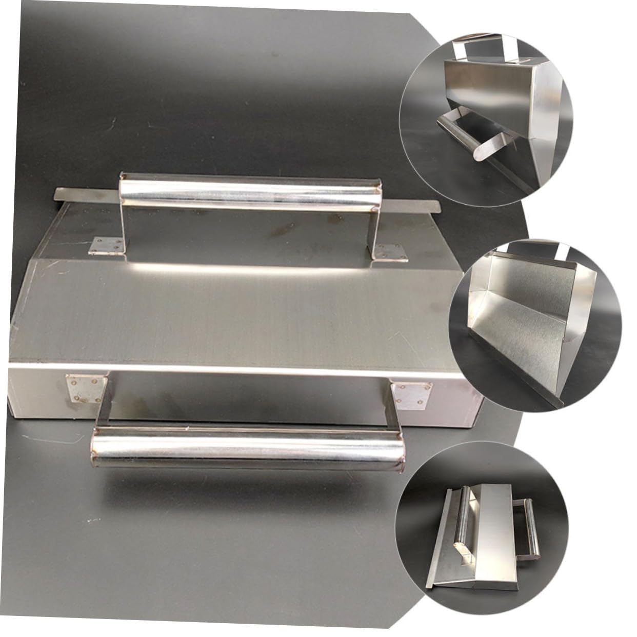UKCOCO Truelle Enduire Inox Ergonomique pour Finition Plâtre Mur Intérieur Multi-usages Outil Lissage Ciment et Résistant