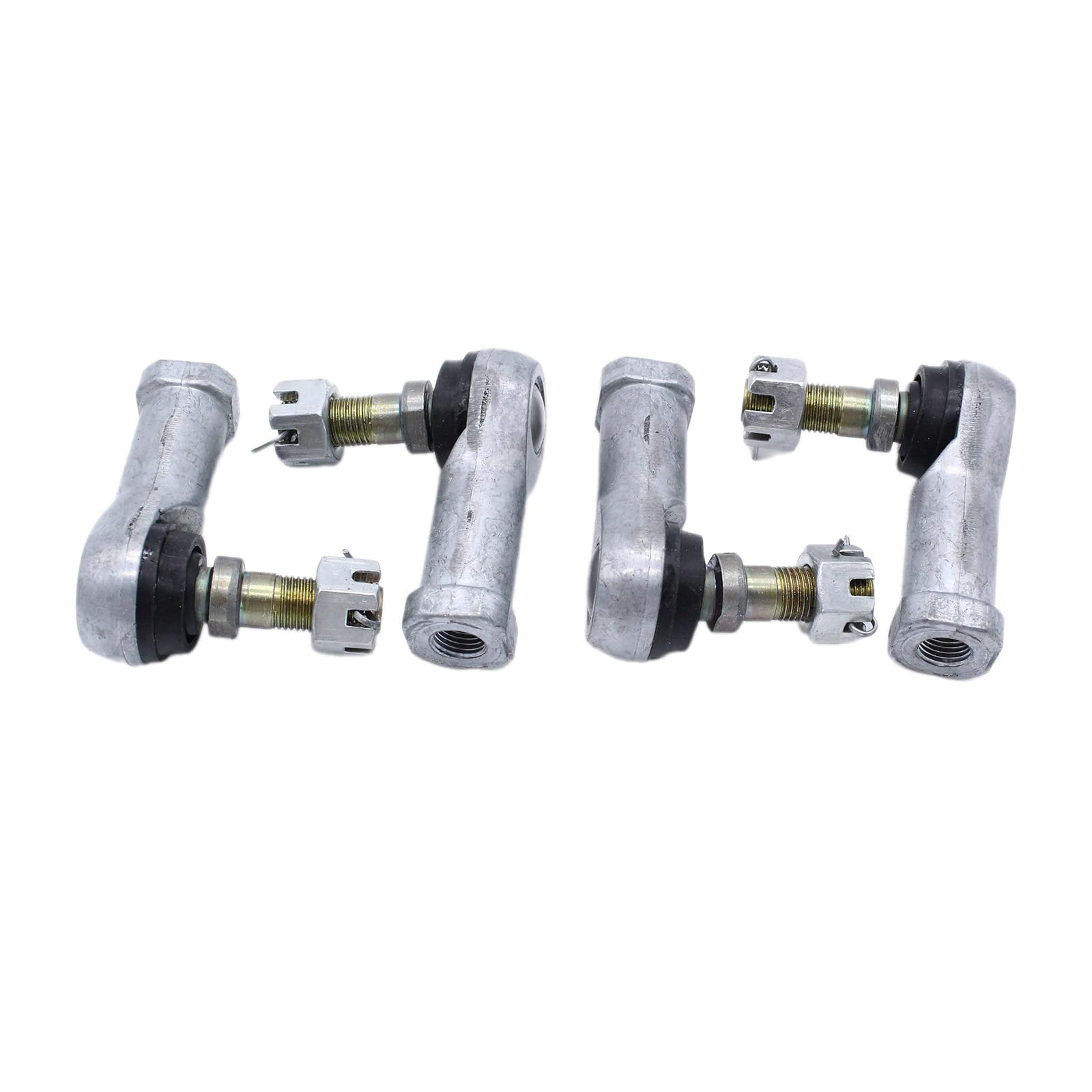 Kit estremità Tirante Giunto Sferico per 53157-HN8-003 -HM5-A11 -HC4-53158-HP0-A01 -HN8- -HM5-A11 4 Kit estremità Tirante ATV Veicoli da Spiaggia Giunti Sferici Parti della Bici Durata