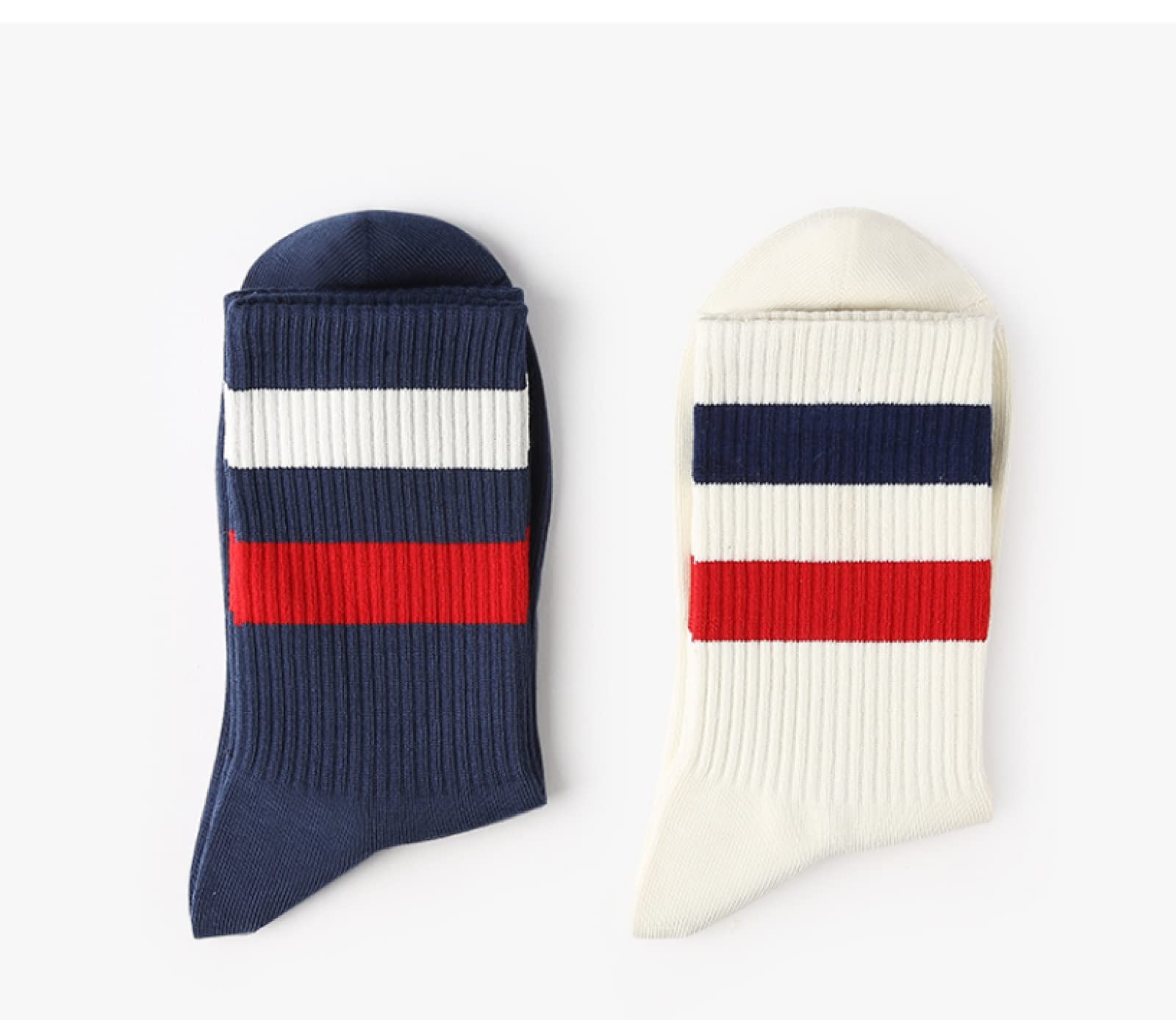 Calzino Calze Trekking Calze Running Calzini Corti Calzini Lunghi Calze Da Uomo Primavera E Autunno A Metà Tubo Sport Vento Ins Marea Marea Traspirante Strisce Di Marca Calze Da Basket Calze Di Cotone