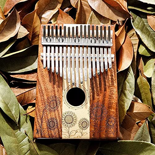 OBRARY Boîte à Piano Pouce Type de contreplaqué Maple 17 Kalimba Instrument de Musique Portable Soleil Fleur Solide… - Les Beatles, Paul McCartney, John Lennon, RIngo Starr, George Harrison OBRARY Boîte à Piano Pouce Type de contreplaqué Maple 17 Kalimba Instrument de Musique Portable Soleil Fleur Solide… – Image 7