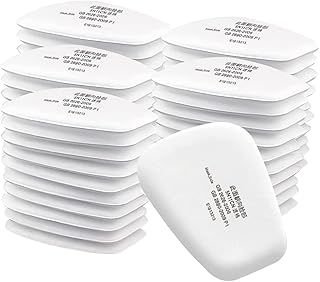 50PCS 5N11 Respirator Filter Cotton, Replacement Particulate Filter Cotton for 6200, 6502, 7502, 6800, and FF402 Series Respirator Mask, Respirator Filter Against Dust, Paint, Spray, Chemicals (50)