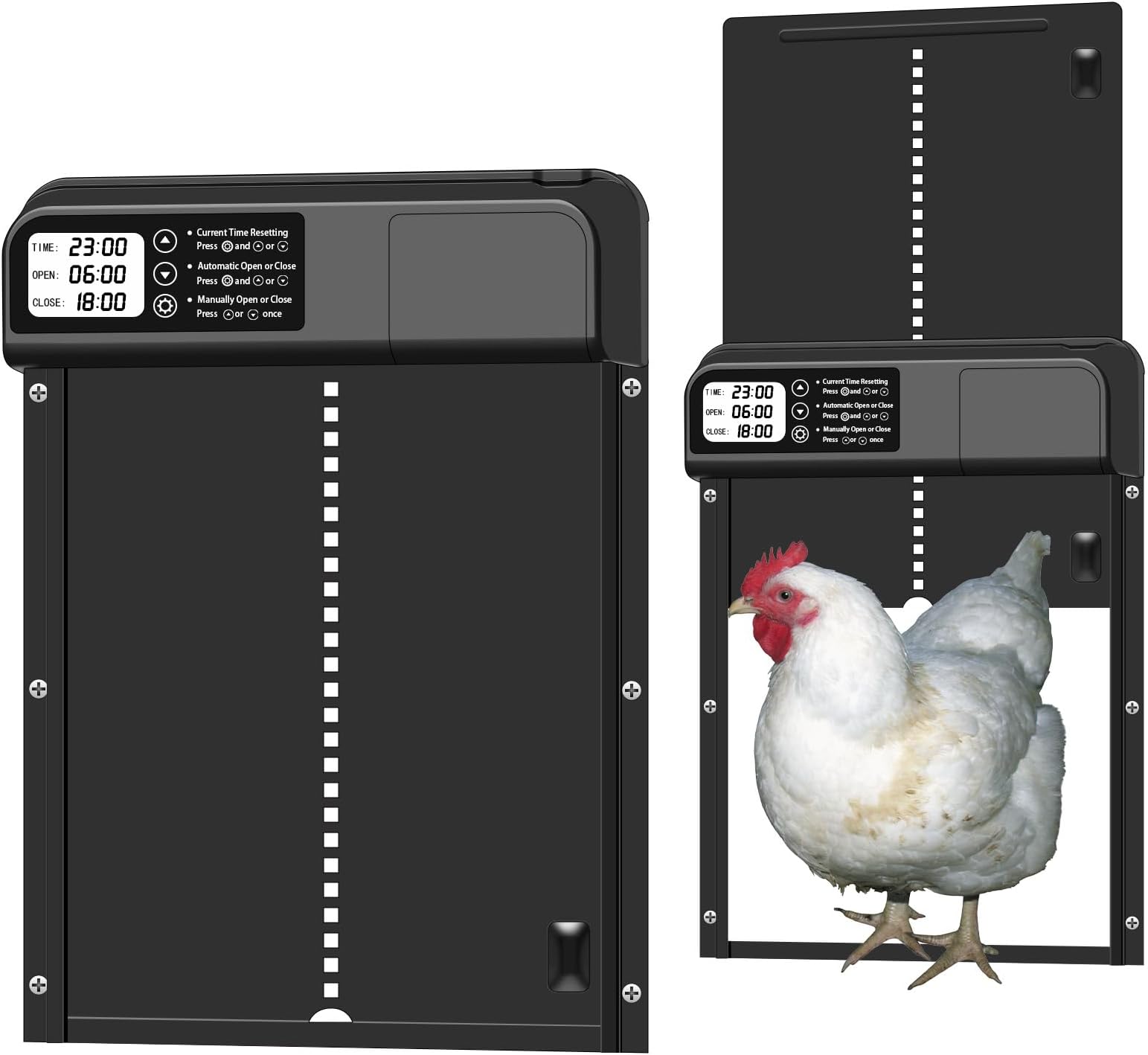 Automatic Chicken Coop Door, Chicken Coop Door Opener with Display
