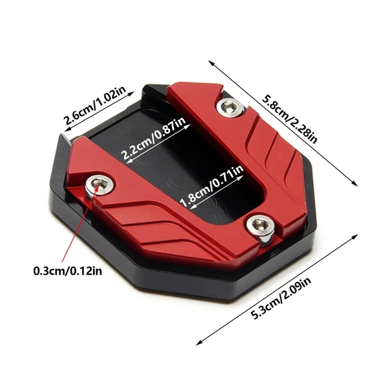 Piastra cavalletto moto Lega di alluminio (3 pezzi)
