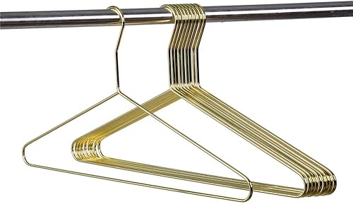 Perchas de metal modernas de alta resistencia de calidad dorada  Percha compacta fina para ropa  Perchas de metal recubierto para armario  Percha