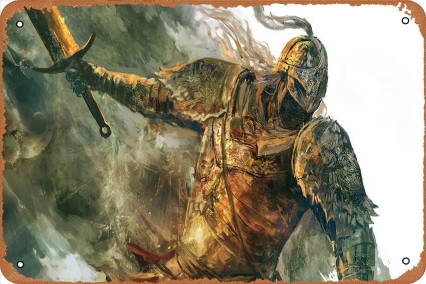 【未開封 『ELDEN RING』オリジナルタペストリー MOBIUZ Tarnished Elden Ring 4K #2971g Game Poster Metal Tin Signs