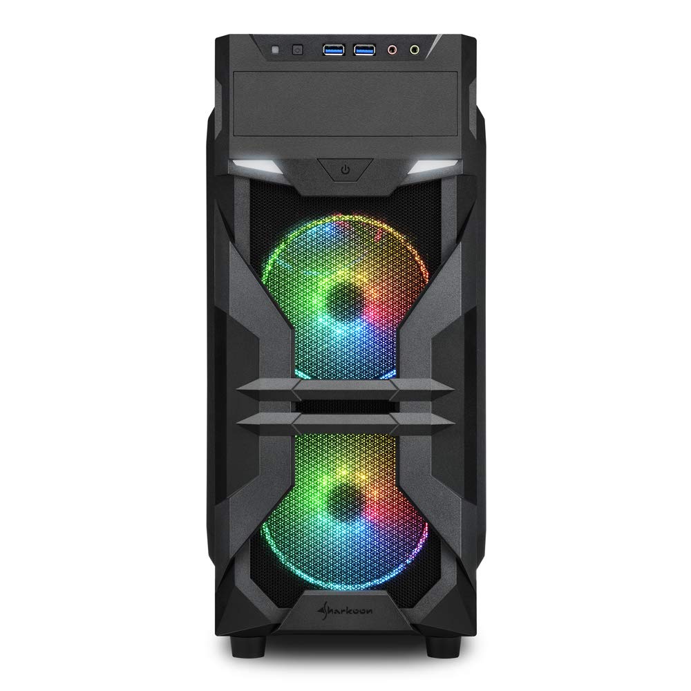 Sharkoon VG7-W RGB 4044951026869 Obudowa PC, Czarna
