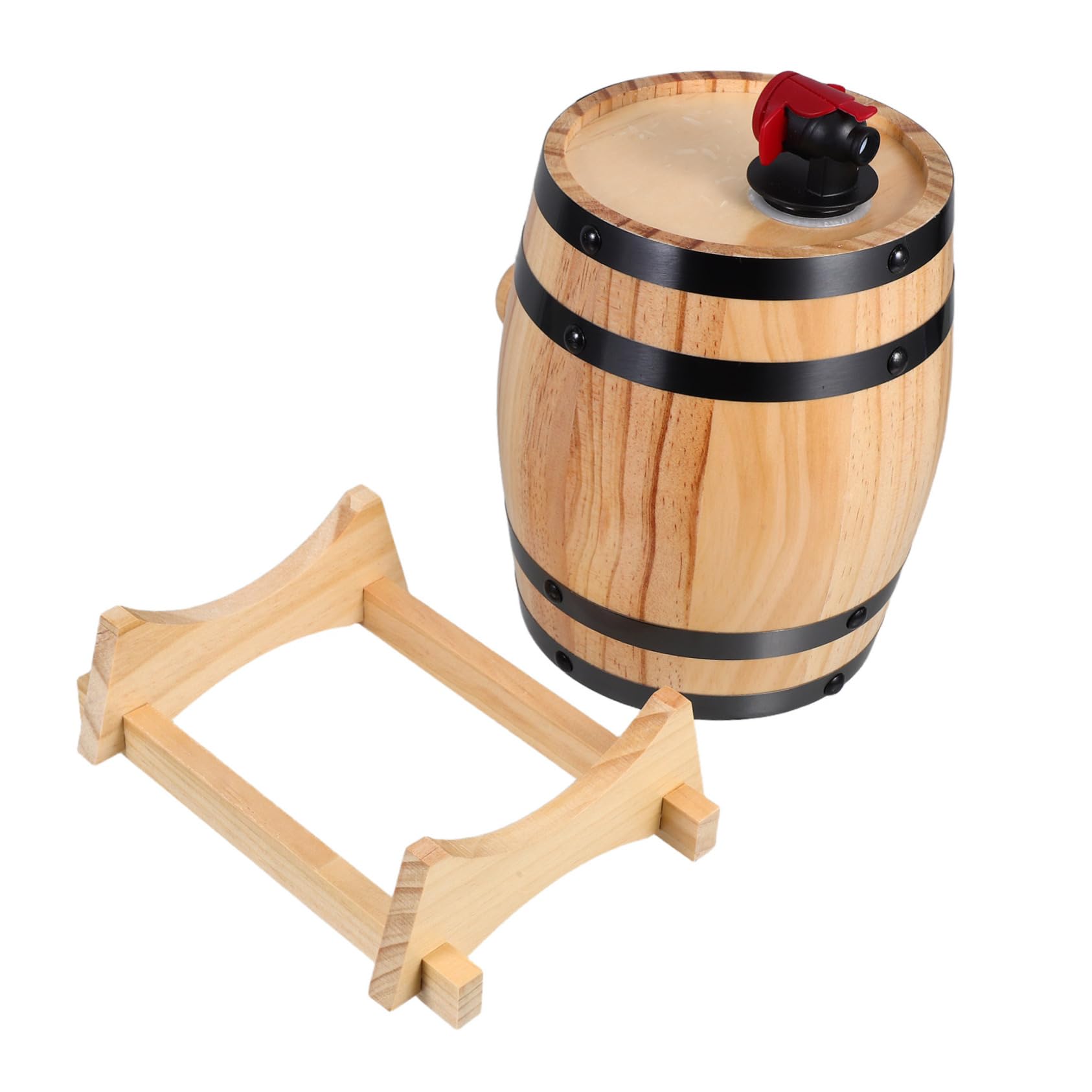 Cabilock Whisky Making Barrels 1l Wooden Beverage Barrel Decor for Kitchen Beer Dispenser