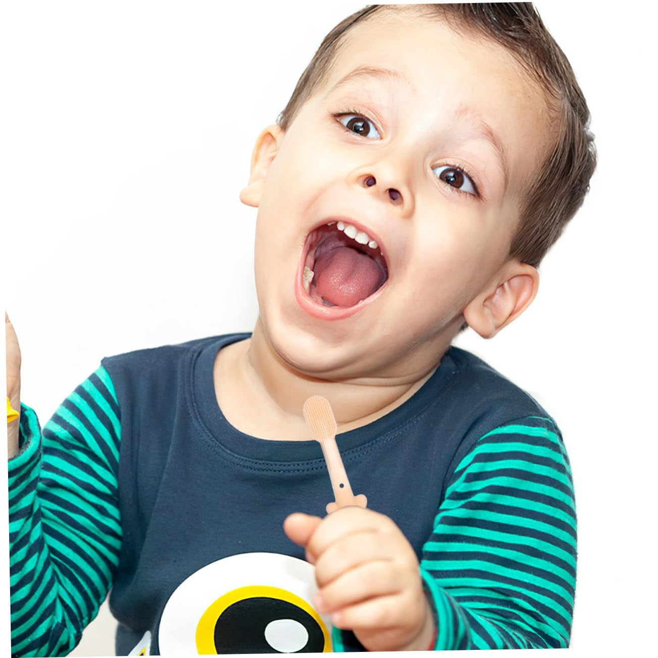 minkissy 5 Set spazzolino da denti per bambini gomma da orale Spazzolino per denti del Spazzolino per pulitore orale per bambini pulisci-lingua