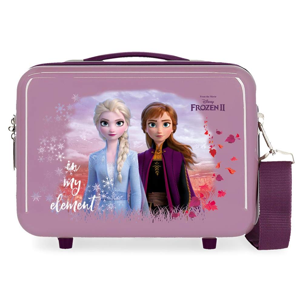 Disney Frozen Nature is magical Adaptable Beauty Case Purple 29x21x15 cms ABS