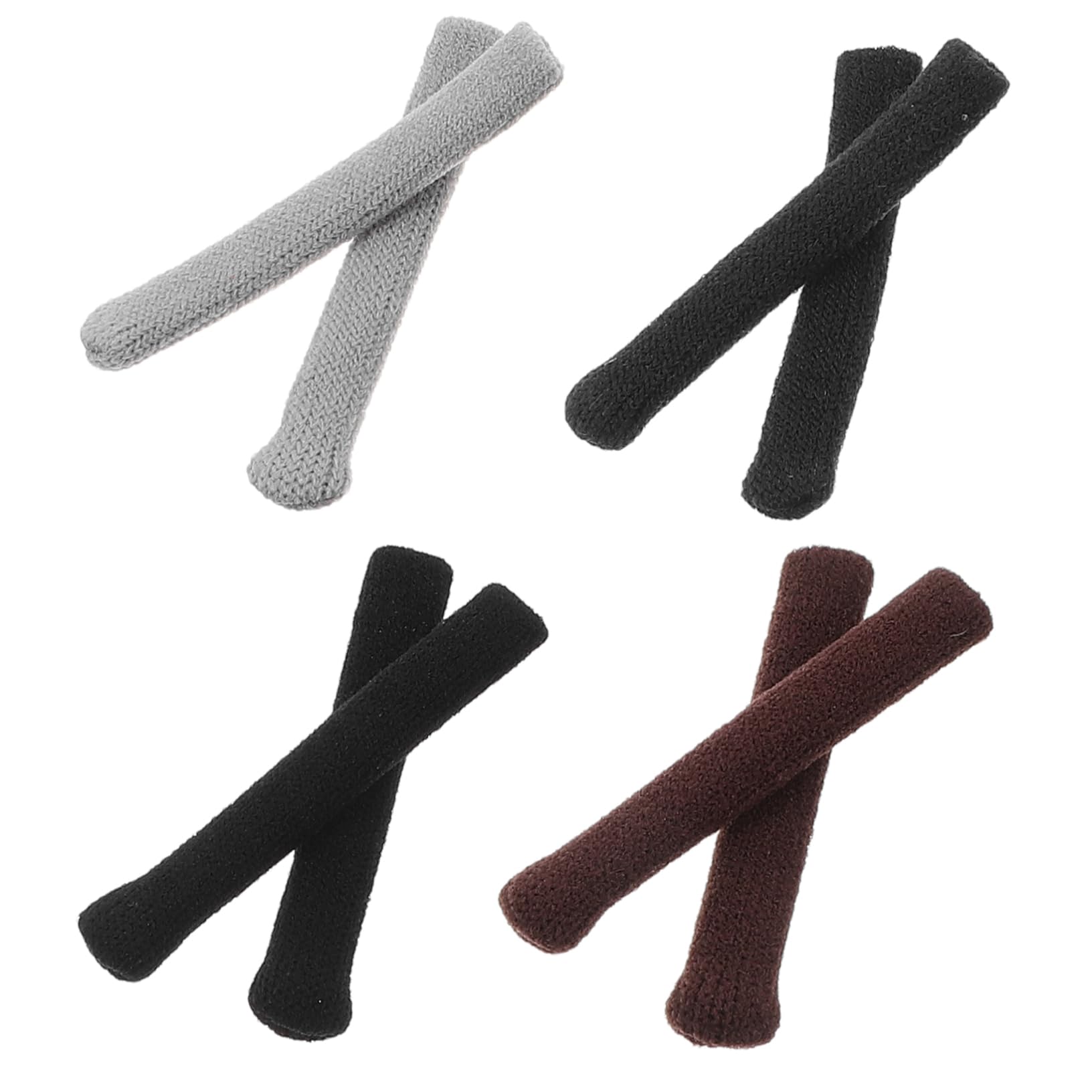 WOFASHPURET -Lasting Temple Sleeves 4 Pairs of Eyeglass Leg Comfortable and Lightweight - Glasses Holders