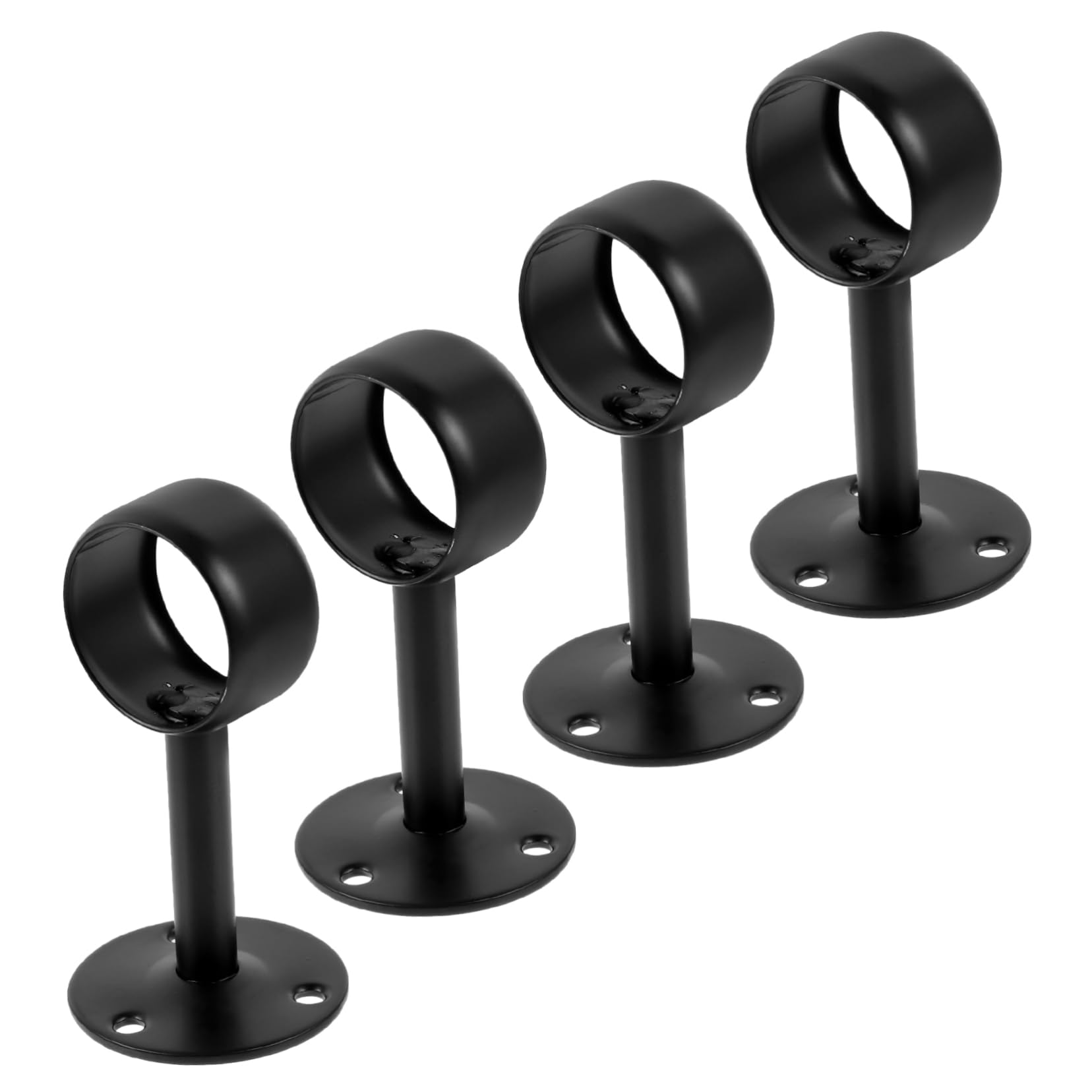 4 Ensembles Supports De Tige À Rideaux Acier Inoxydable pour Plafond Fixations Robustes pour Rideaux Serviettes 4 Pièces * 4