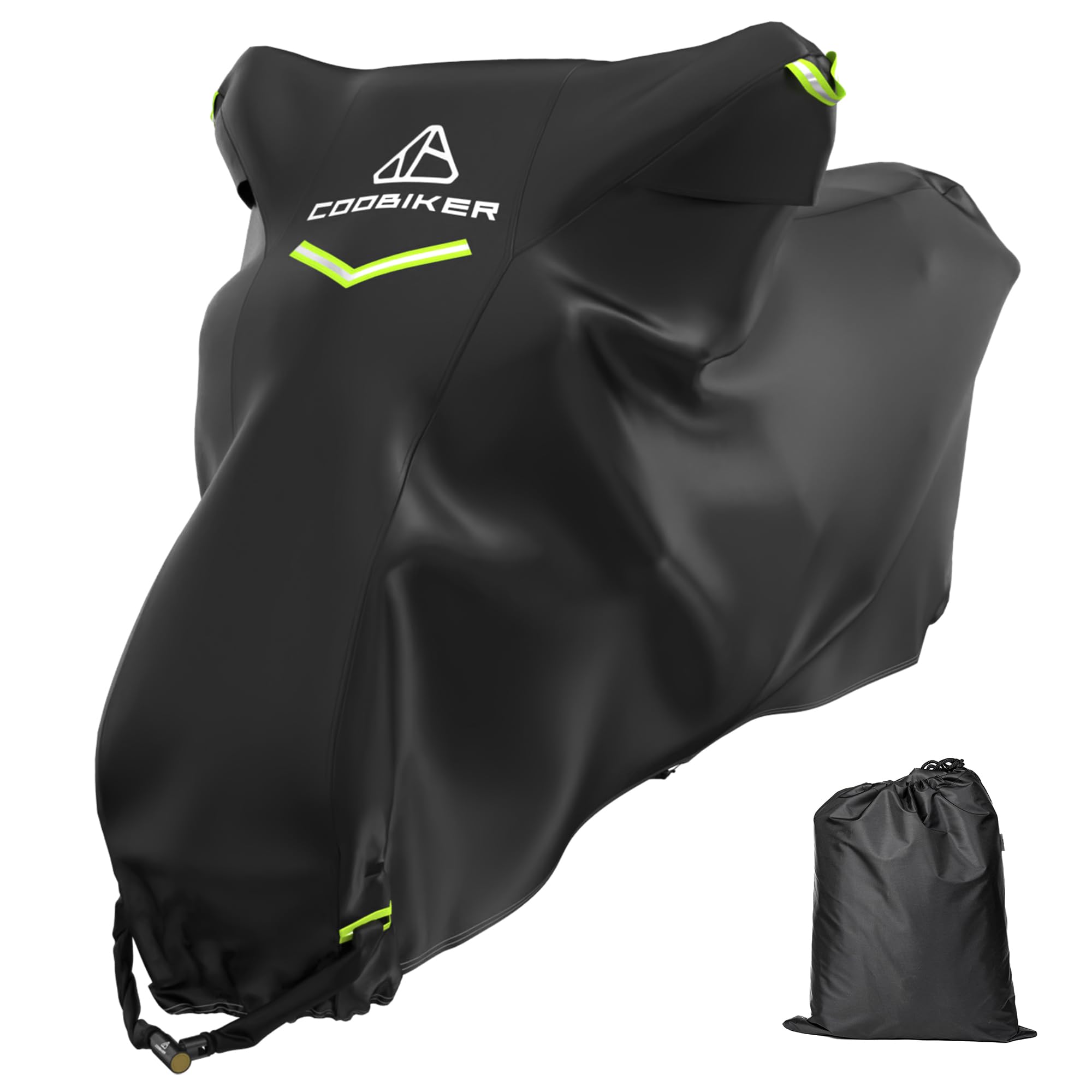 COOBIKER バイクカバー 大型 300D厚手 防水撥水 紫外線防止 盗難防…