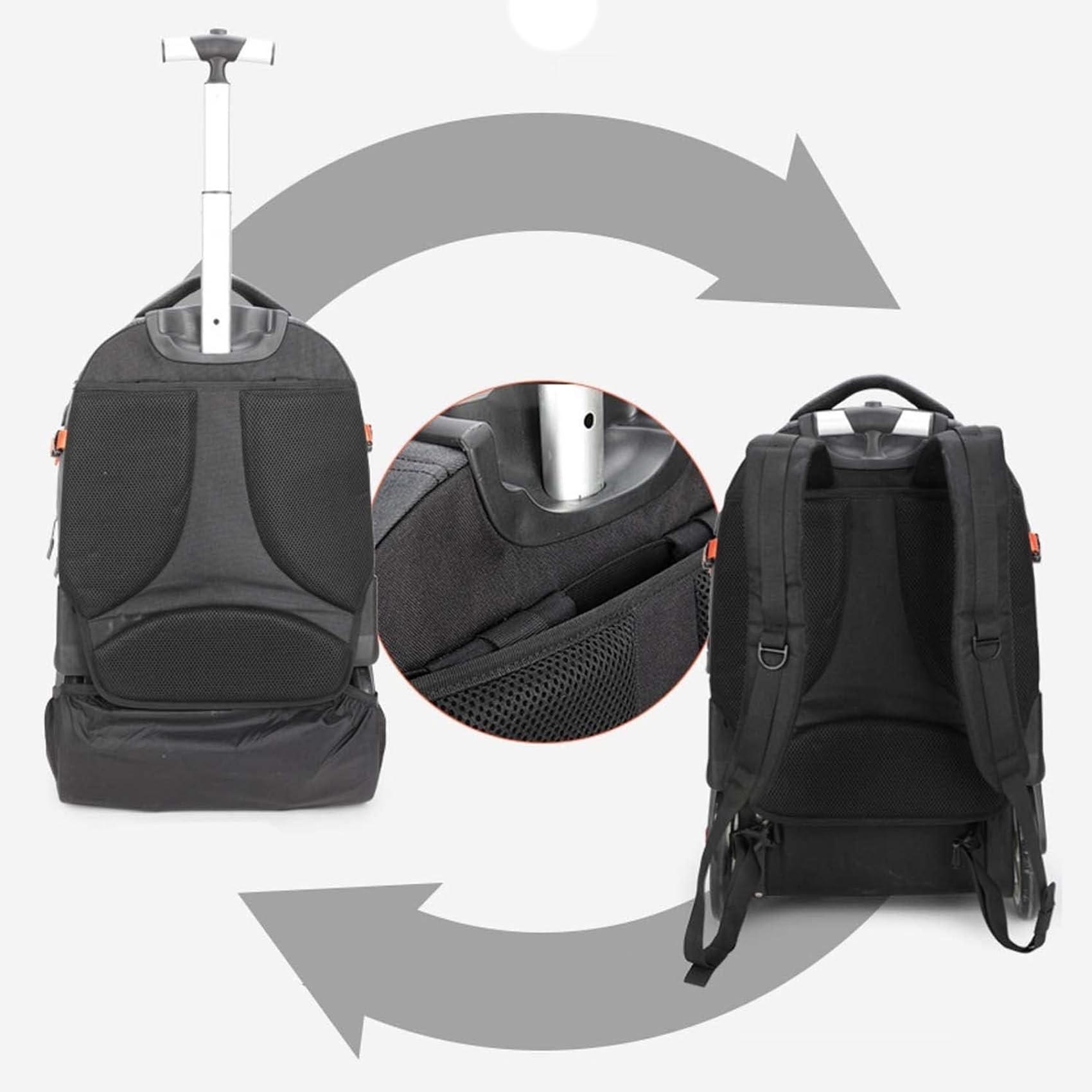 Amazon.co.jp: Vrapnudc キャリーリュック リュックキャリー