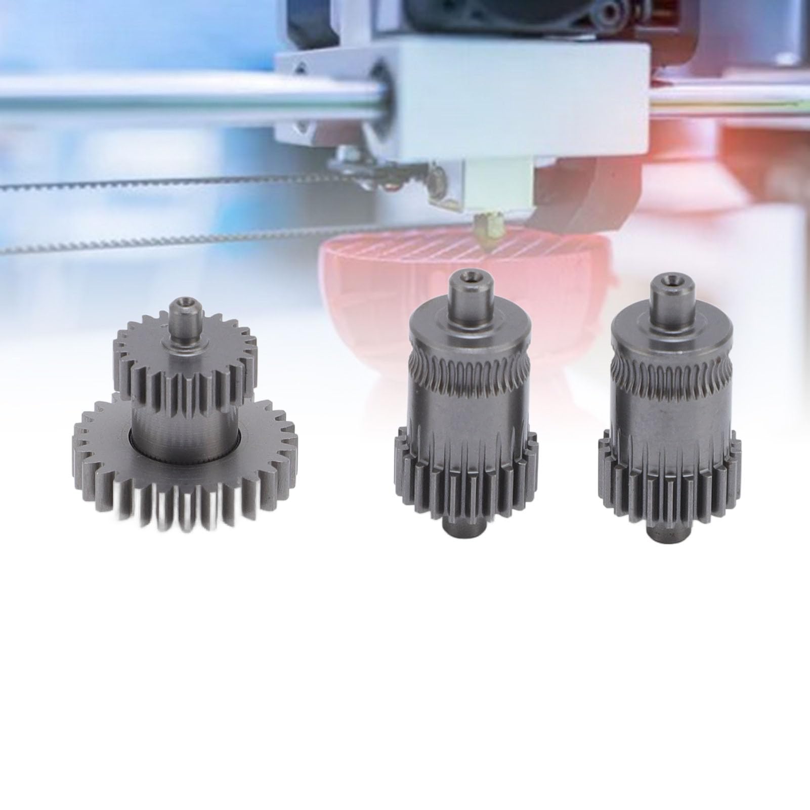 Juego de engranajes de extrusora, engranajes de doble accionamiento y engranajes reductores de acero endurecido de metal para impresora 3D Pro2 Pro3 E2, piezas de
