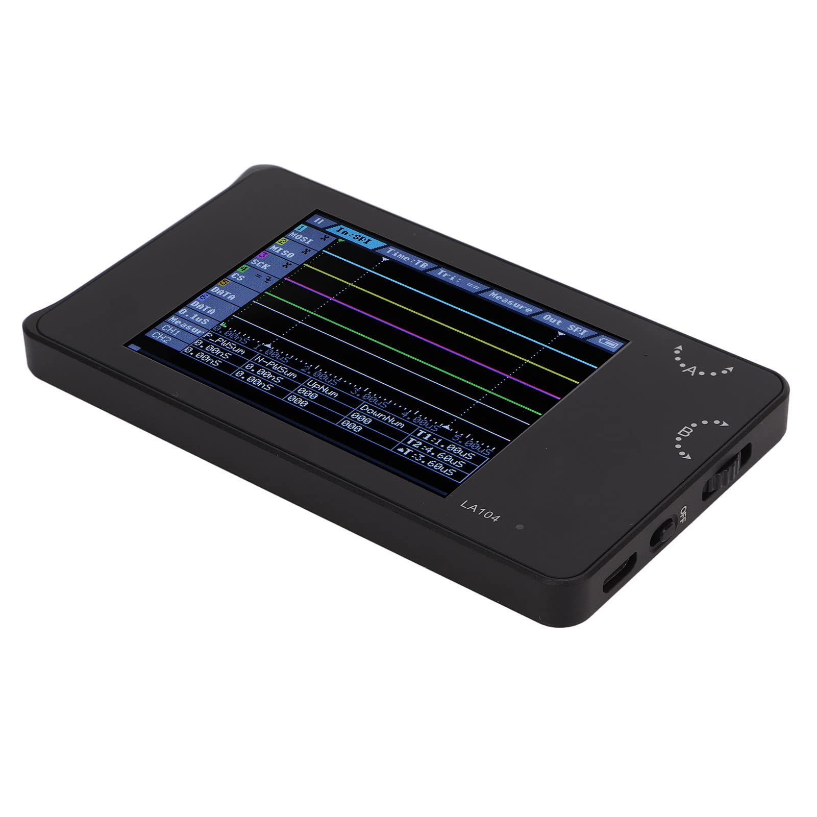 Analizador Lógico de 4 Canales Analizador Lógico Portátil Dispositivo Programable con Pantalla TFT de 2, 8 Pulgadas