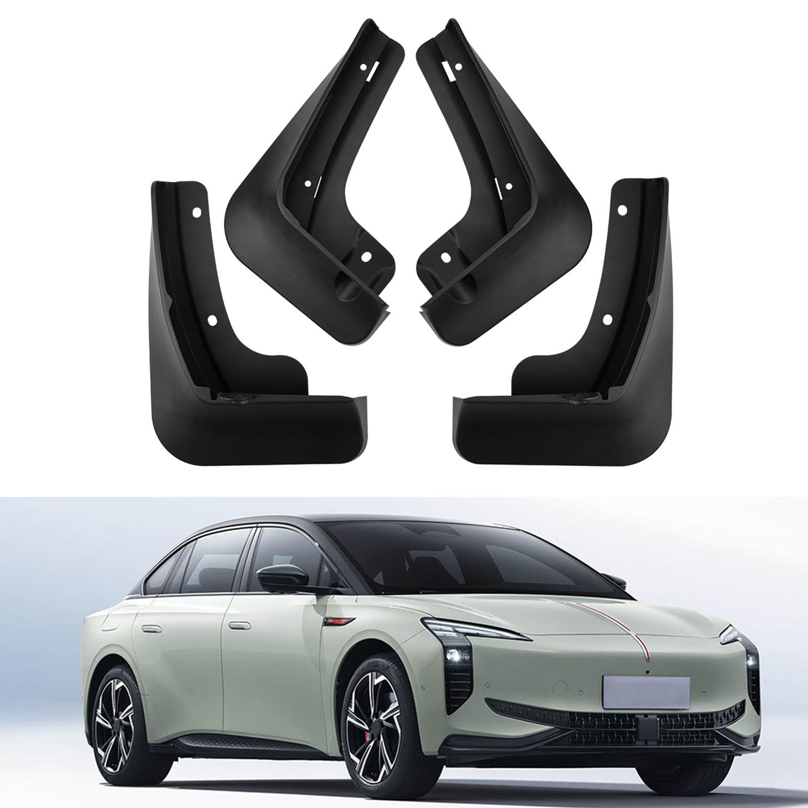 JGQFB Car Mudguards,Compatible with Hong Qi EH7 2024-2025,Auto Parts