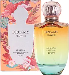 Perfume Feminino LONKOOM Dreamy Flower Eau de Parfum - Fragrância Floral com Bergamota, Pimenta Rosa e Toque de Coco - 100ml
