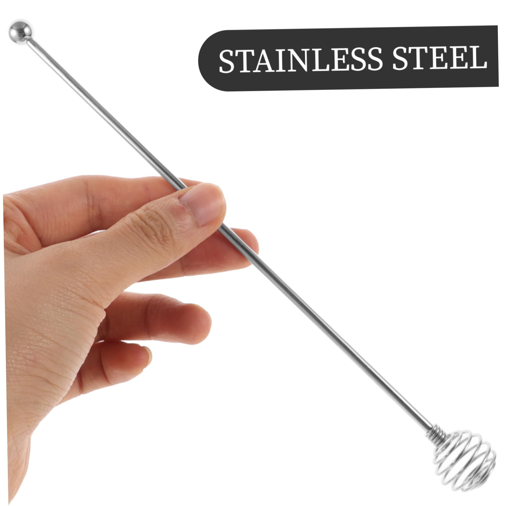 GREENADSCAPE 4Pcs Stainless Steel Swizzle Sticks Reusable Cocktail Stirrer for Coffee Honey Iced Tea Juice and for Parties Weddings and Family Gatherings