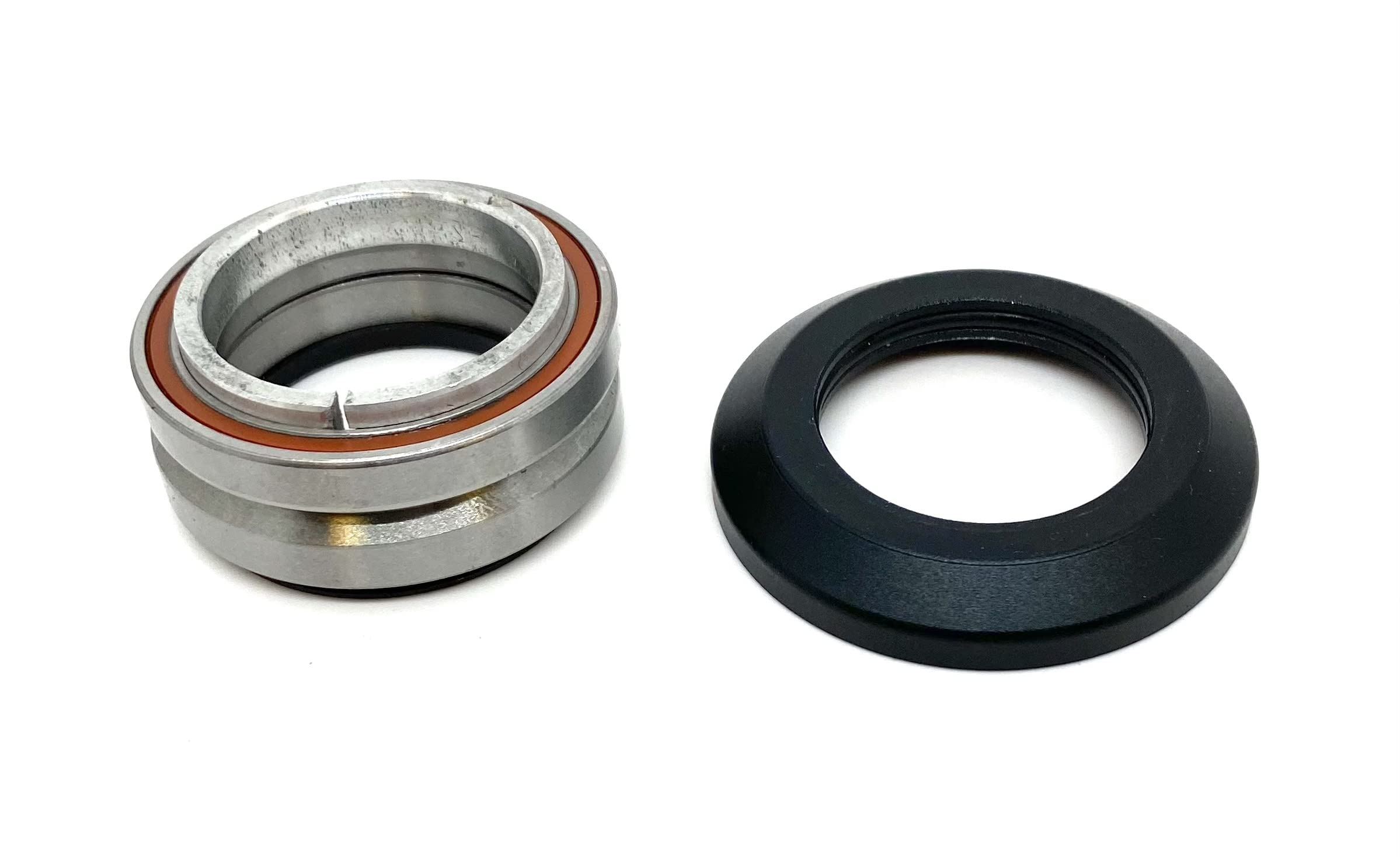 Stunt Scooter Integrated Headset 1 1/8 Threadless Black With Bearings & Racers