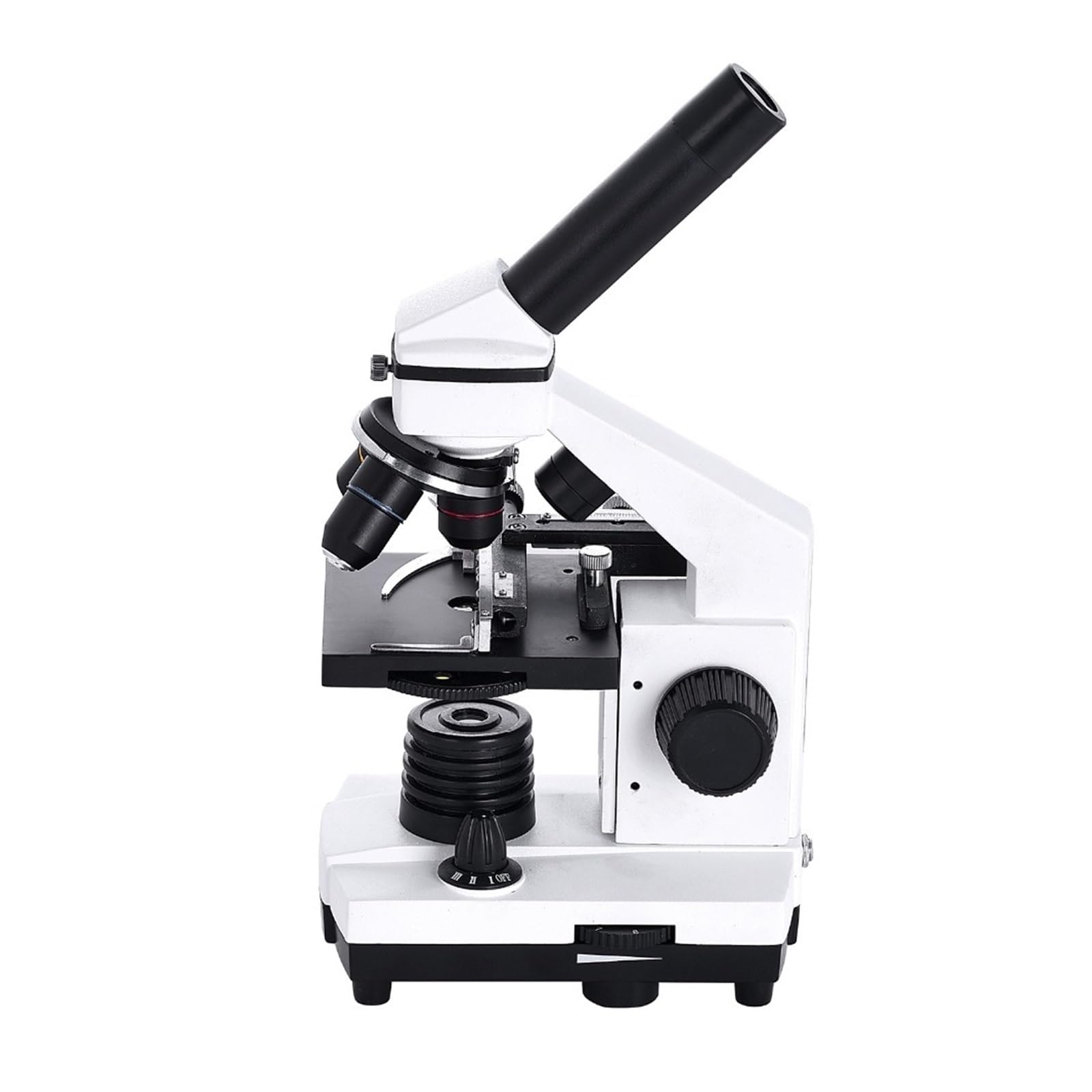 CVFRDD 640X Biological Student Educational Monocular Microscope LED Light Matal