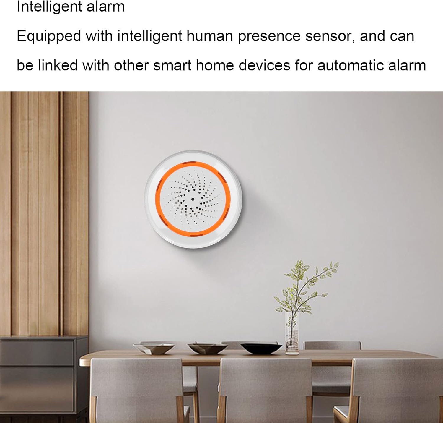 Alarm Remote Control Panic Alarm Smart Siren Alarm, Smart Siren Alarm for Home Security Intrusion Burglar Alarm Knife BlocksKnife Blocks & Storage