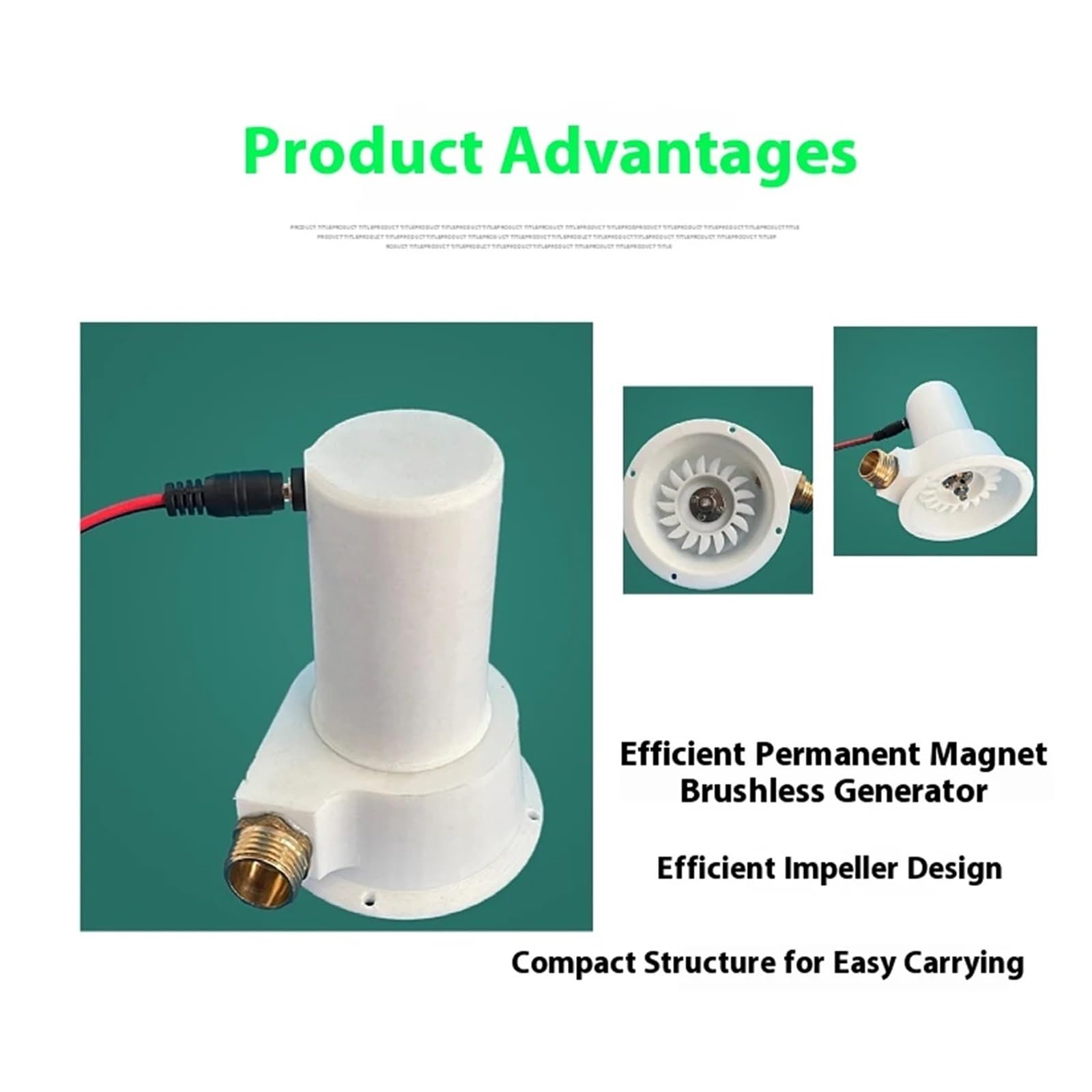 Home Small Portable Micro Field Impulse Permanent Magnet Brushless Generator Micro Turbine Hydroelectric Generator Brushless,Hochleistung