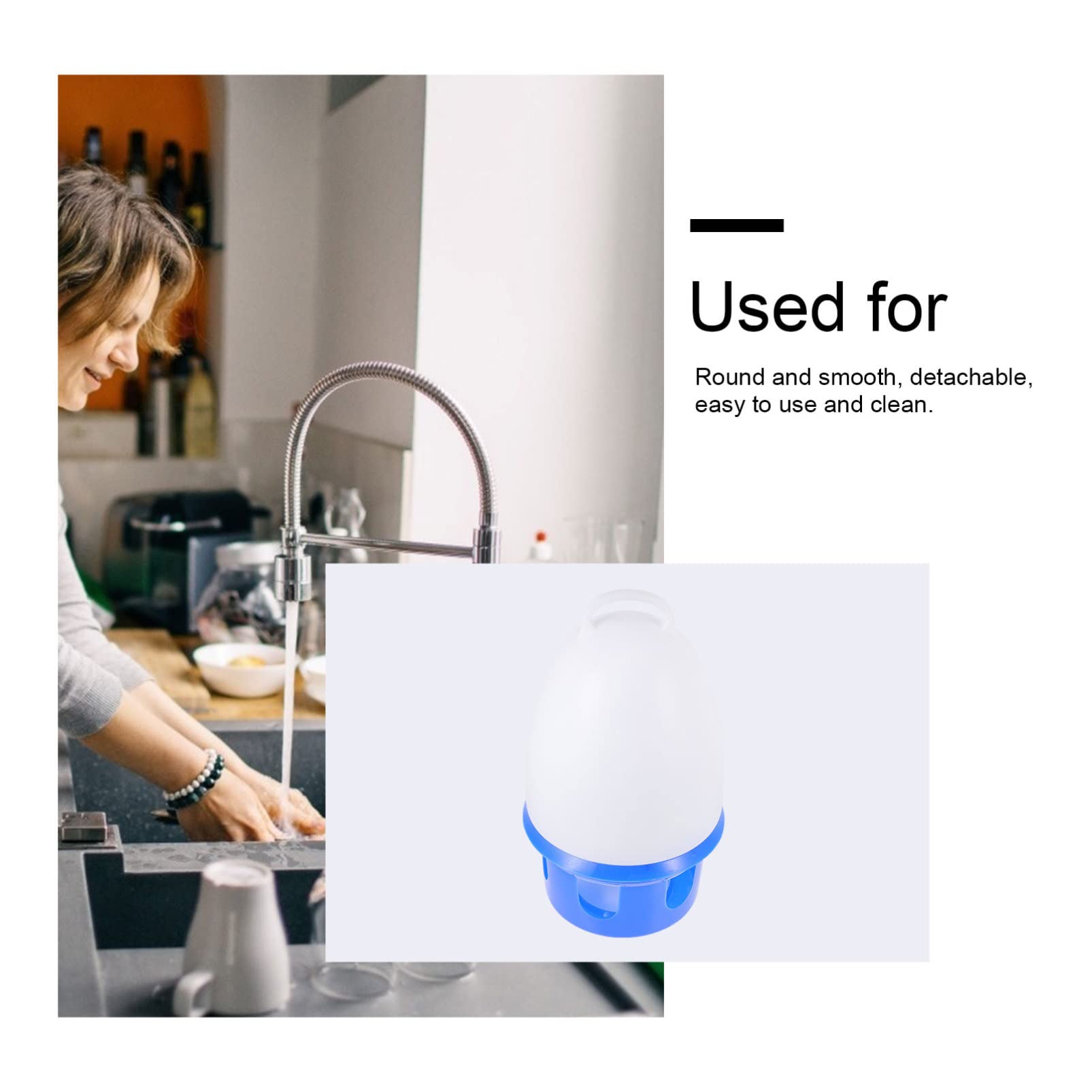 Abreuvoir pour Pigeons avec Échelle, Bouteille D’Eau Auto 1 Pièce | Pvc Bleu, Forme Ronde, Démontable et Facile à Nettoyer, Usage Domestique pour Oiseaux et Perroquets