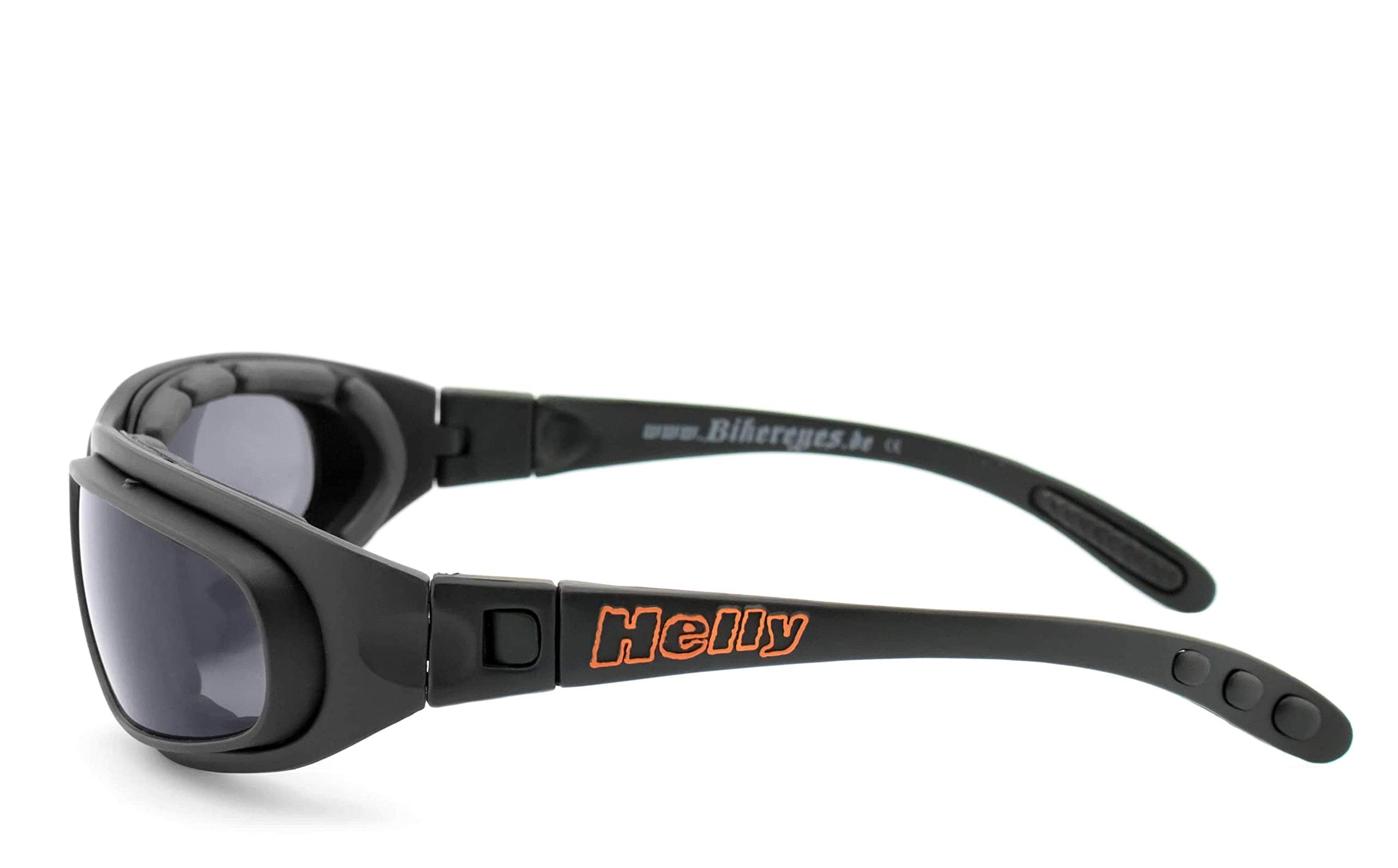 HELLY® – No.1 Bikereyes® | Lunettes de moto, lunettes de soleil pour moto, anti-buée, rembourrées | Verres interchangeables pour la conduite de nuit | Verres de sécurité HLT®