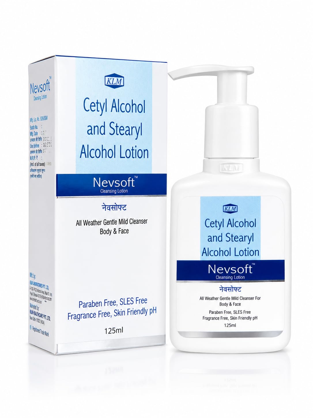 Cetyl Alcohol and Stearyl Alcohol Cleansing Lotion, 125ml | Body & Face Cleanser, Paraben Free, SLES Free, Fragrance Free, Skin Friendly pH-picture-33