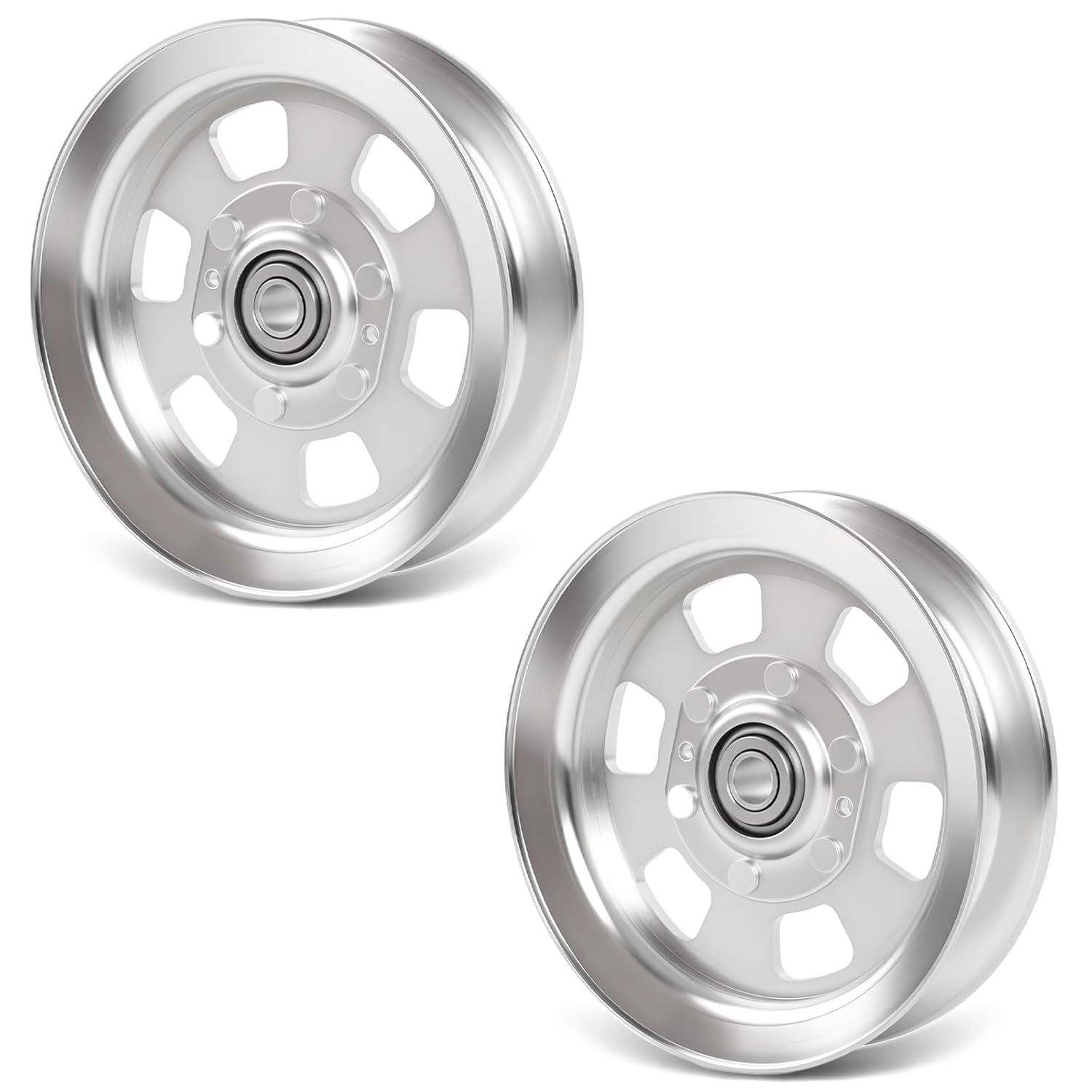 033-8050-00 Idler Flat Pulley Compatible with Bad Boy Diesel Maverick HD MZ Magnum Outlaw Extreme, Lawn Mower Deck Pulley Replaces 039-6945-19, 5104716YP, 14942, 2 Pack