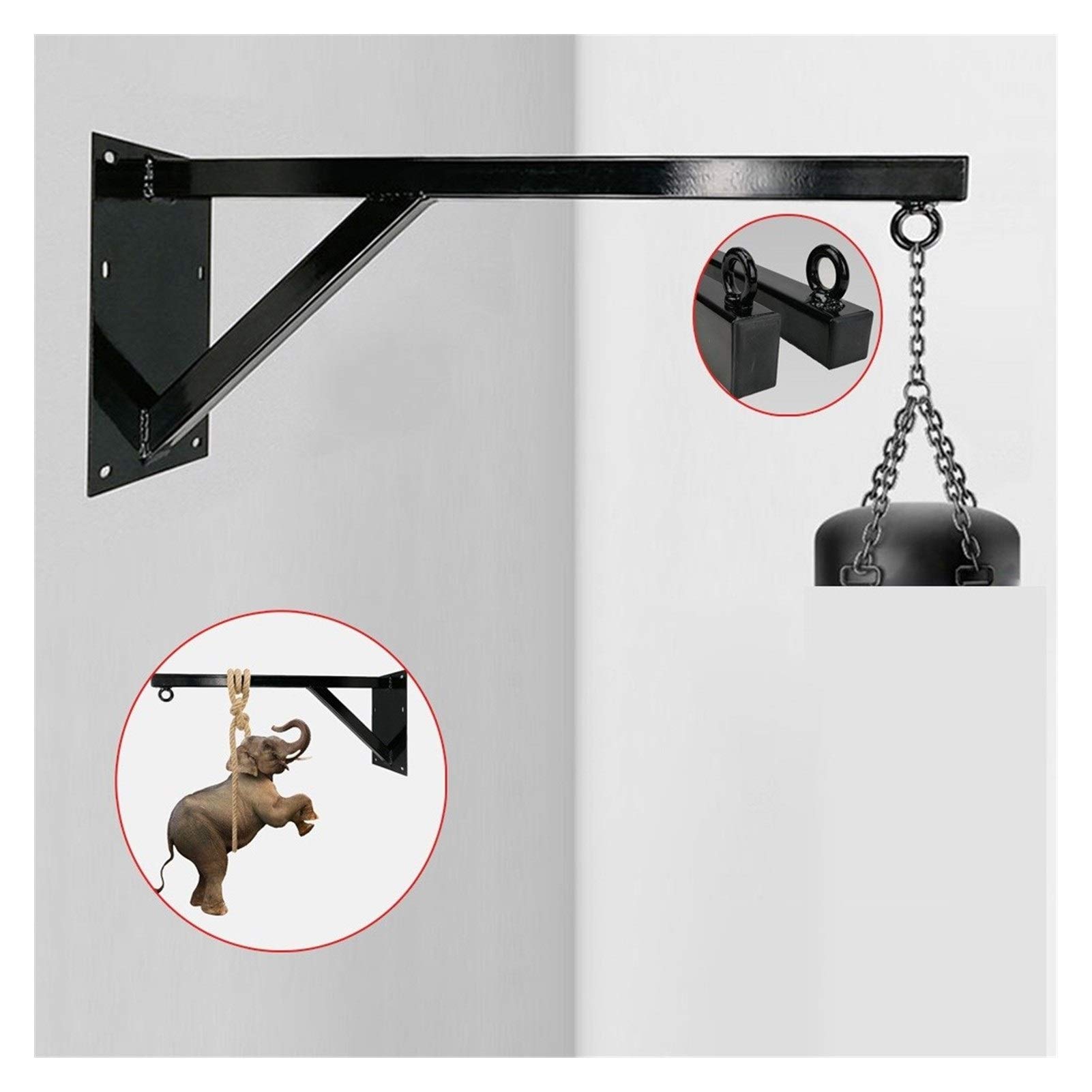 ZHANGQINGXIU Supporto Per Sacco Da Boxe,Supporto Da Parete Per Sacco Da Boxe Pesante Supporto Per Sacchi Di Sabbia Supporto Per Sacchi Di Carico In Grassetto Supporto Per Mensola A Parete Per Interni,