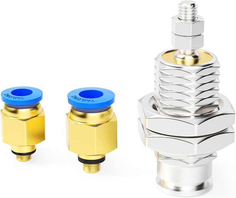 TAILONZ PNEUMATIC 10mm Bore 10mm Stroke Single Acting Single Acting External Thread Needle Cylinder Micro Cylinder CJPB10-10